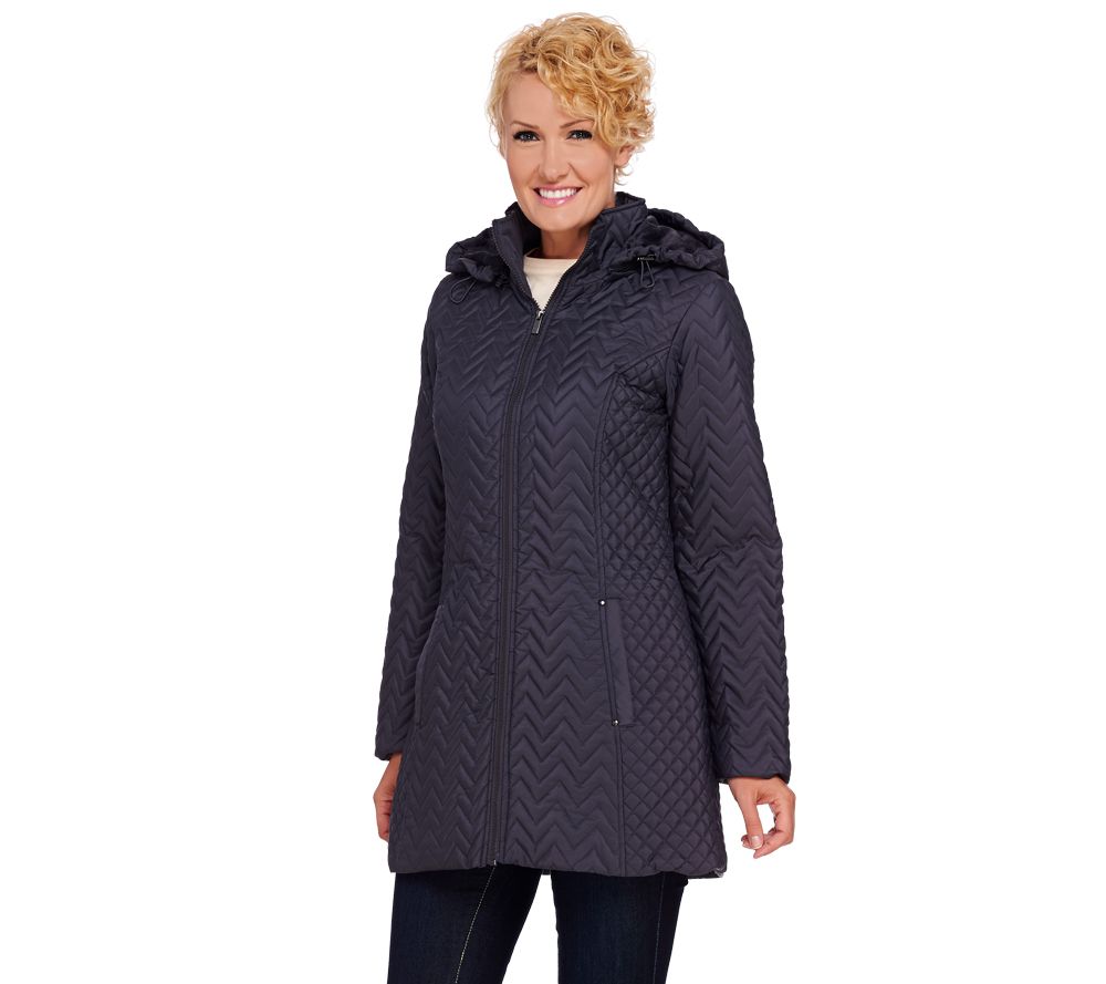 Liz Claiborne New York Packable Quilted Jacket - Page 1 — QVC.com