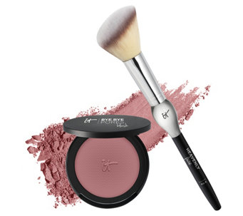 IT Cosmetics Bye Bye Pores Silk Airbrush Blush with Luxe Brush - A280480