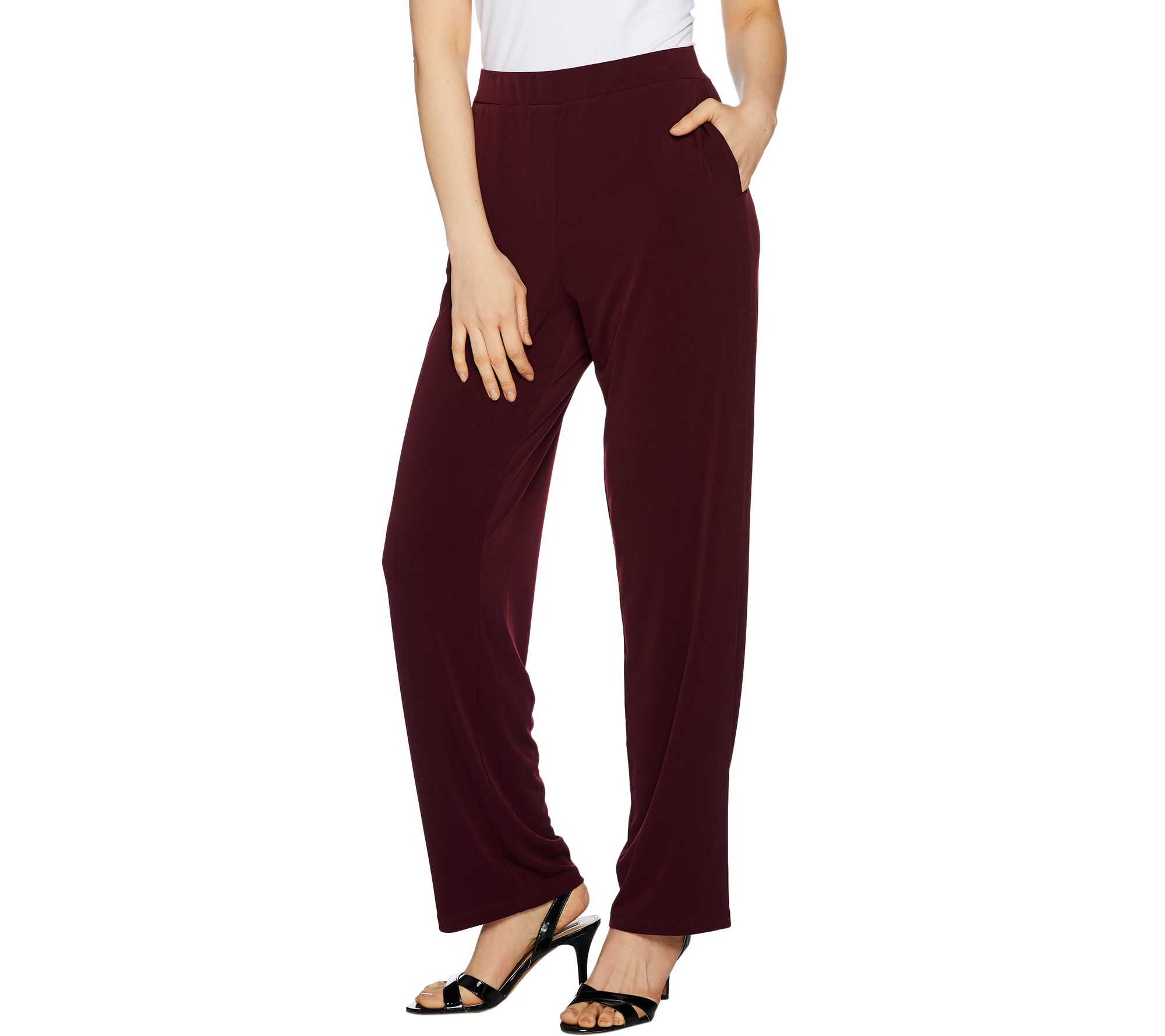 Every Day by Susan Graver Regular Liquid Knit Pull-On Pants - QVC.com