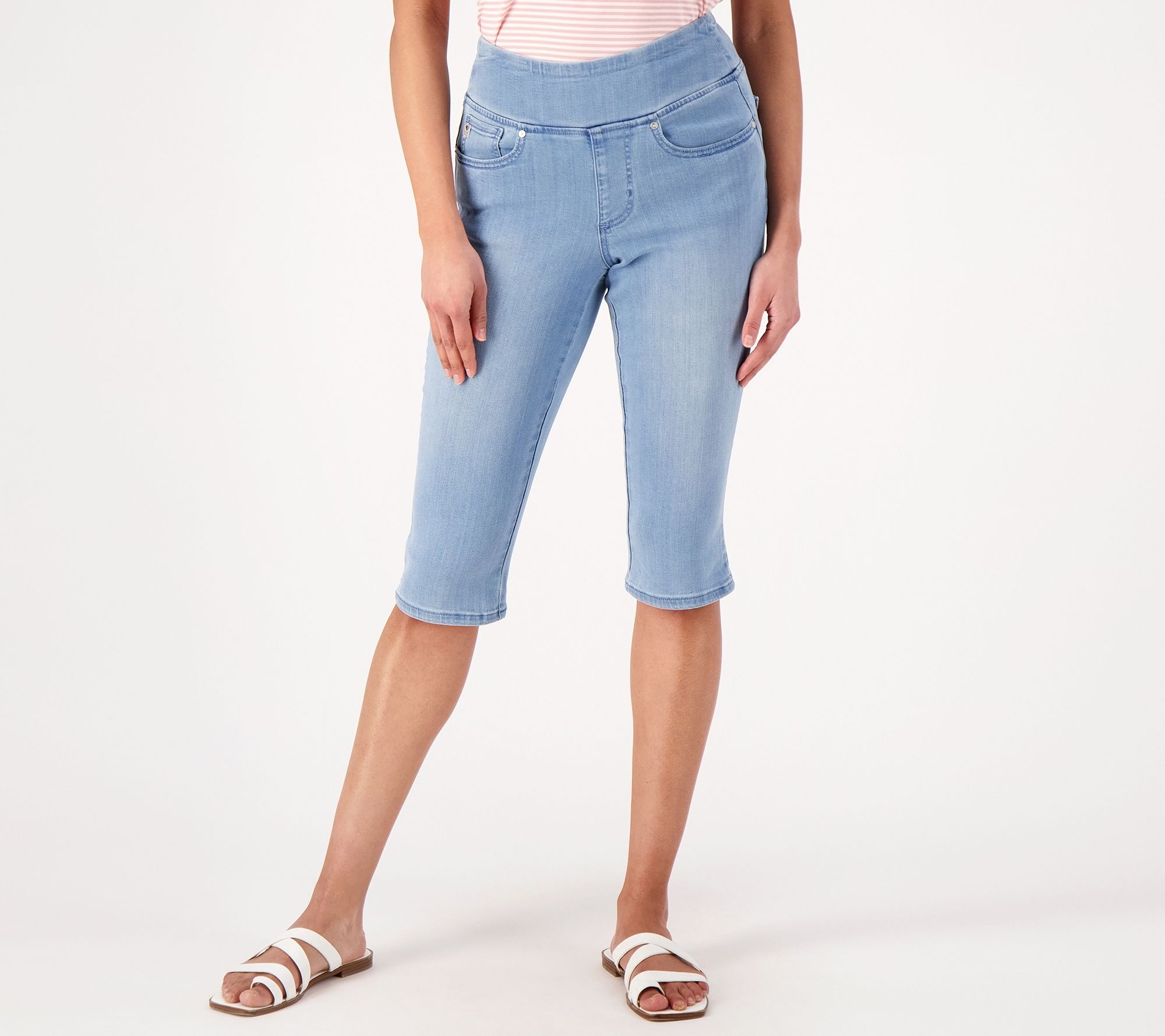 Belle by Kim Gravel Primabelle Denim Skimmer - QVC.com