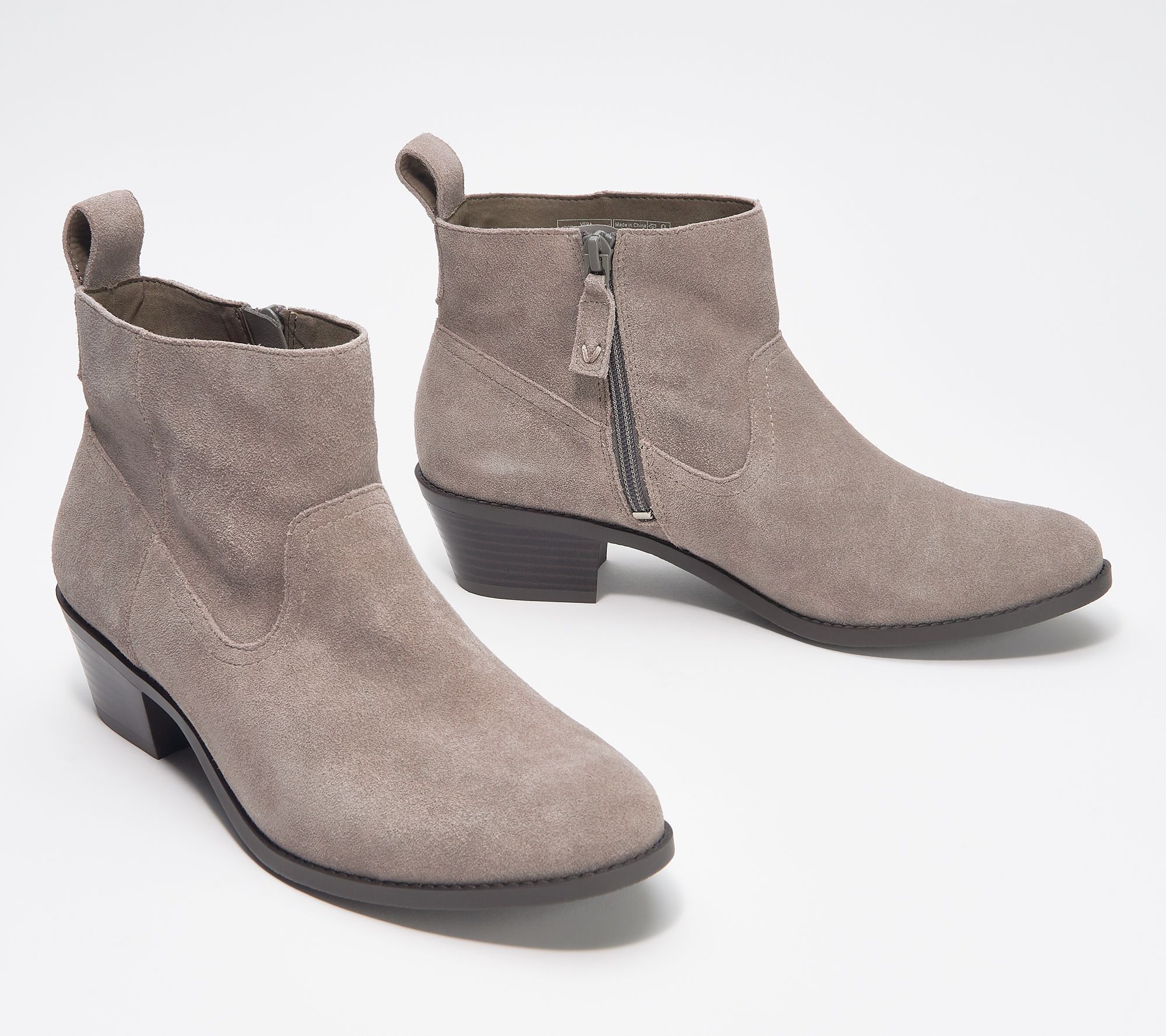 Water-Resistant Suede Ankle Boots 