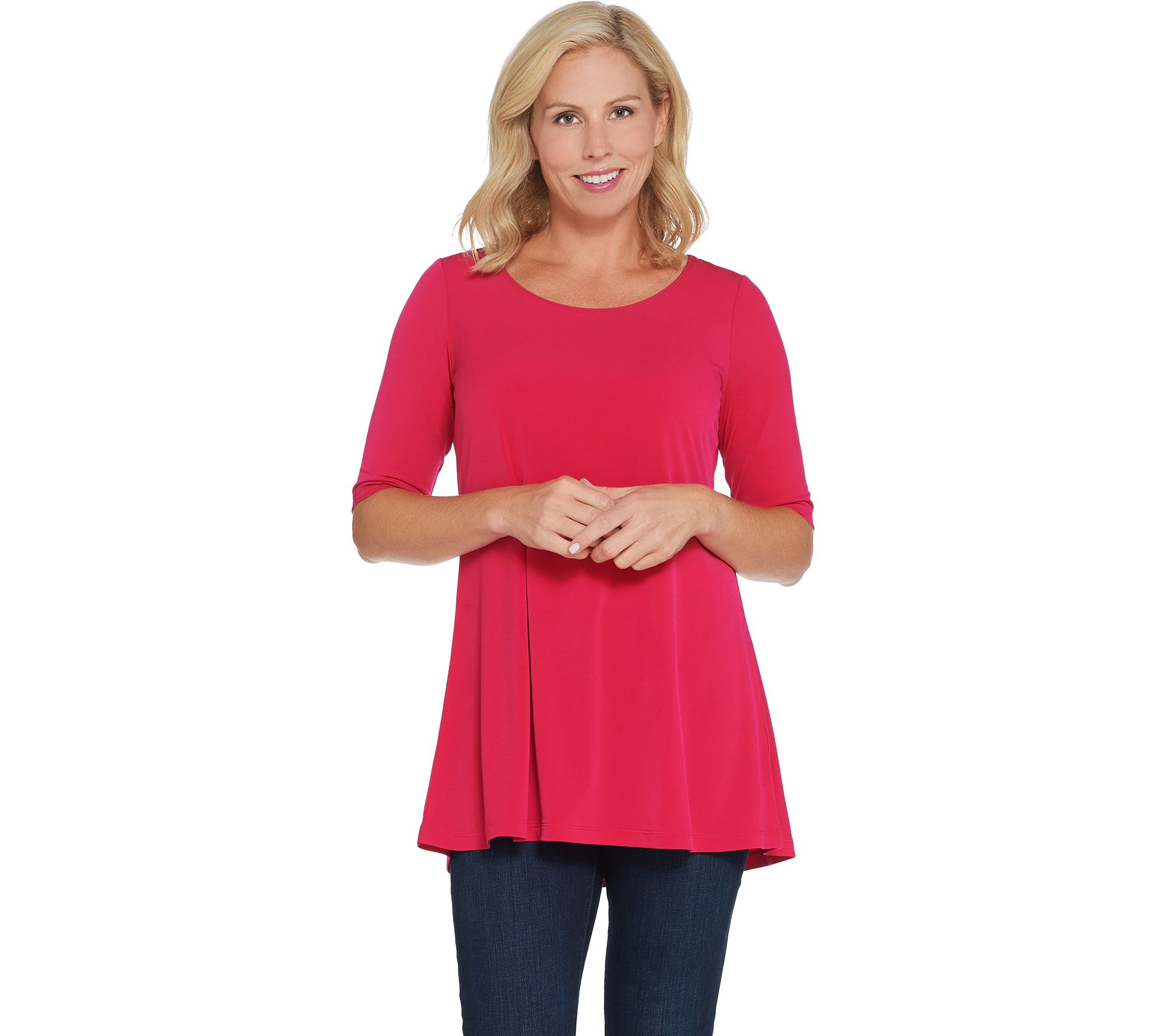 "As Is" Susan Graver Modern Essentials Liquid Knit Tunic