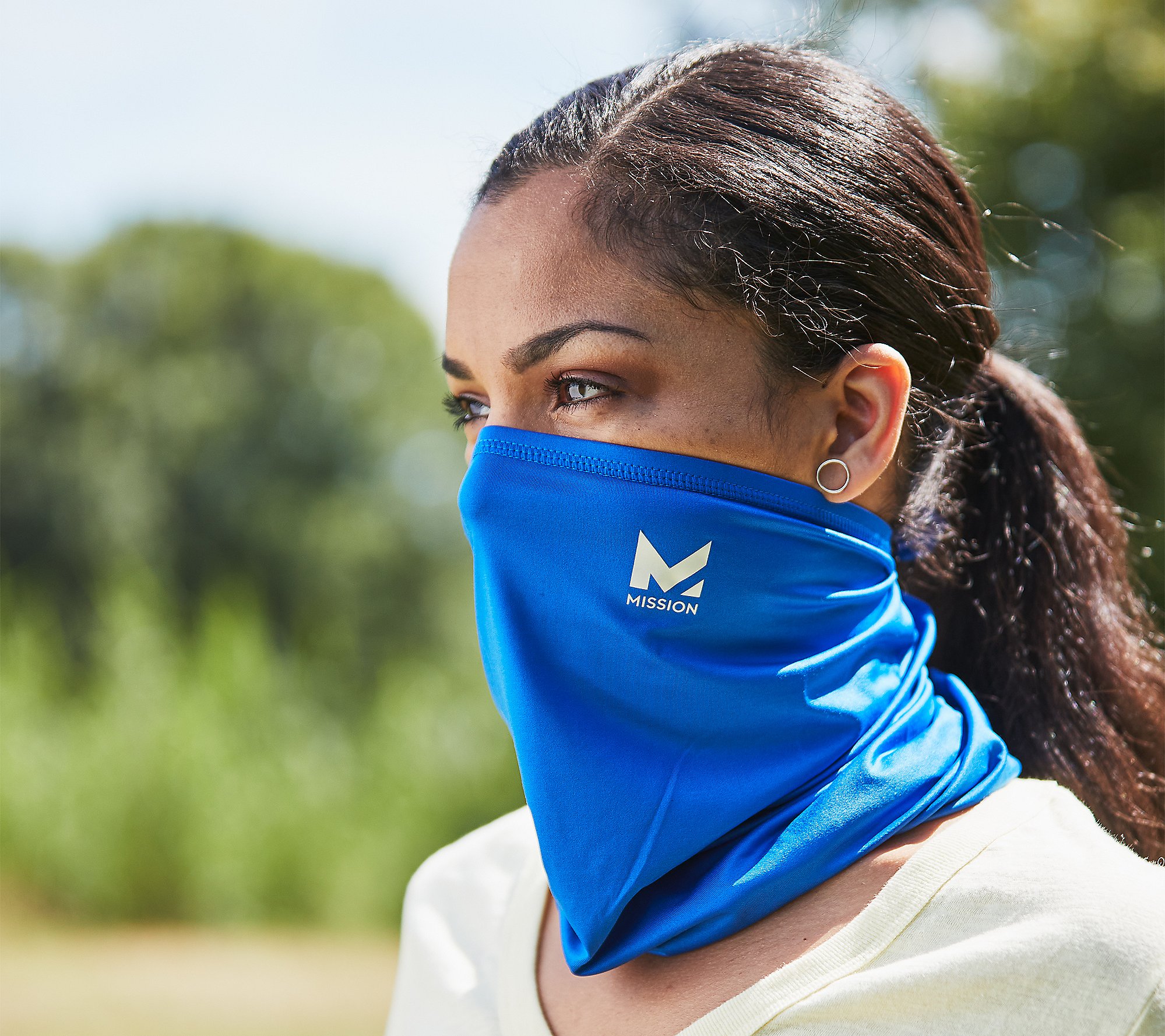 Mission Cooling Neck Gaiter 12+ Ways To Wears Cools when Wet Face Mask UPF 50 