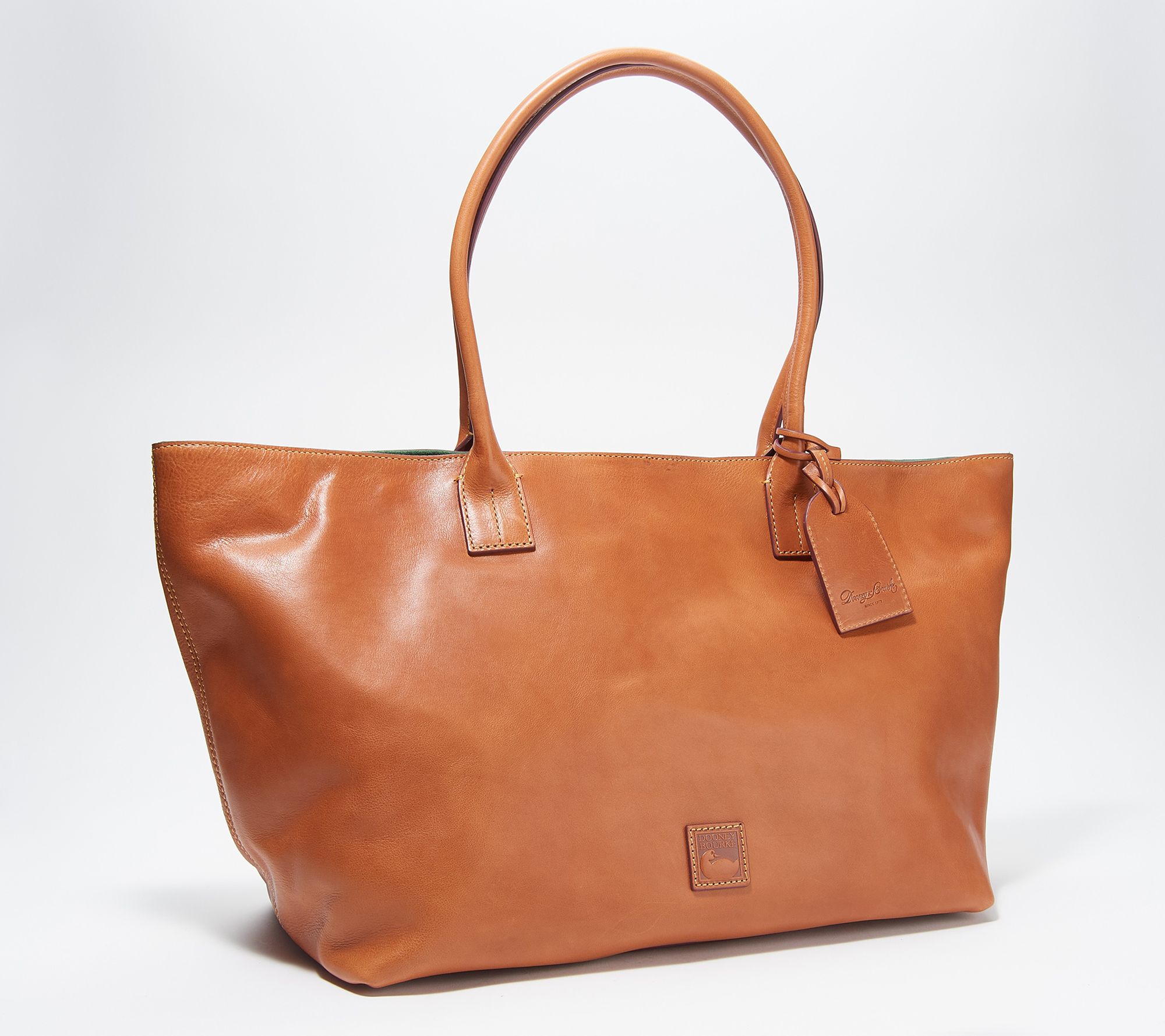 dooney & bourke florentine leather pocket shopper