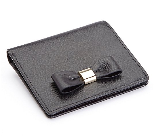 Royce New York Leather RFID Mini Bow Wallet