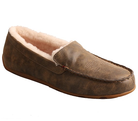 Twisted X Men's Slip-On Leather Slippers