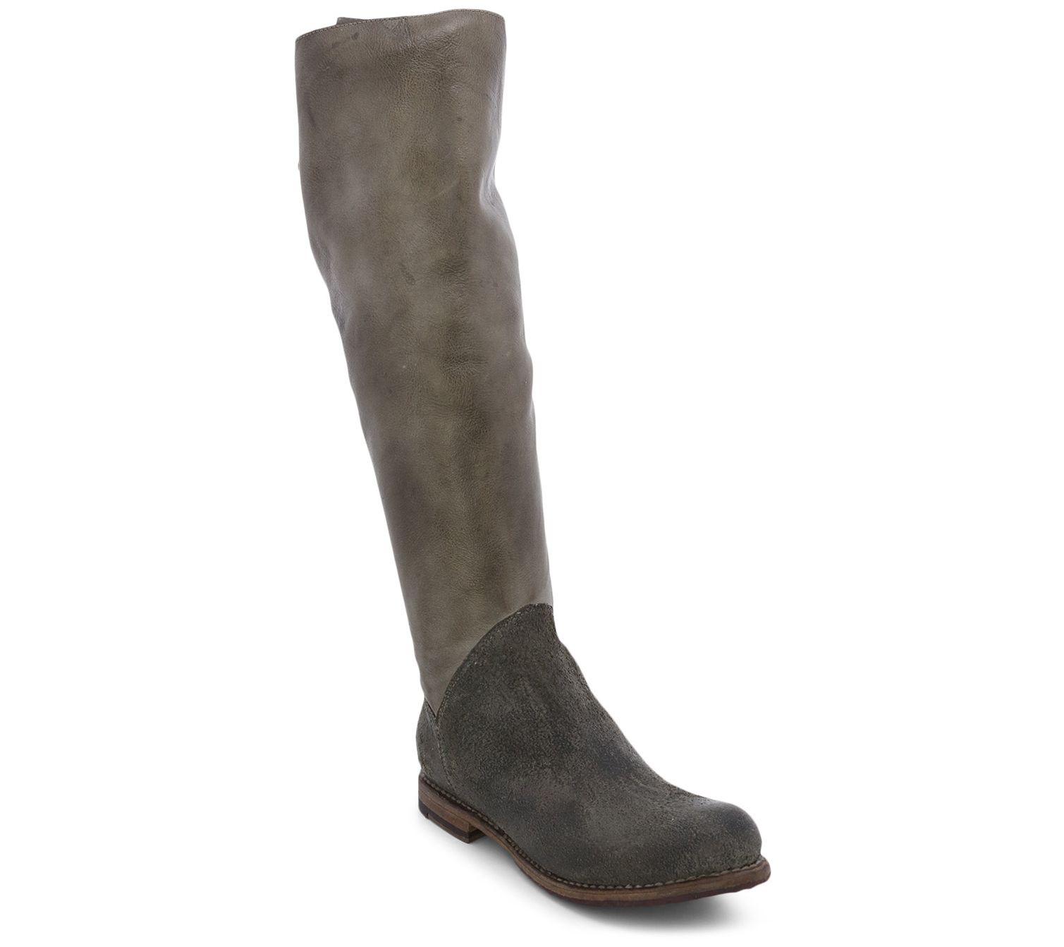 BED STU Tall Leather Lace Back Boots - Manchester - QVC.com