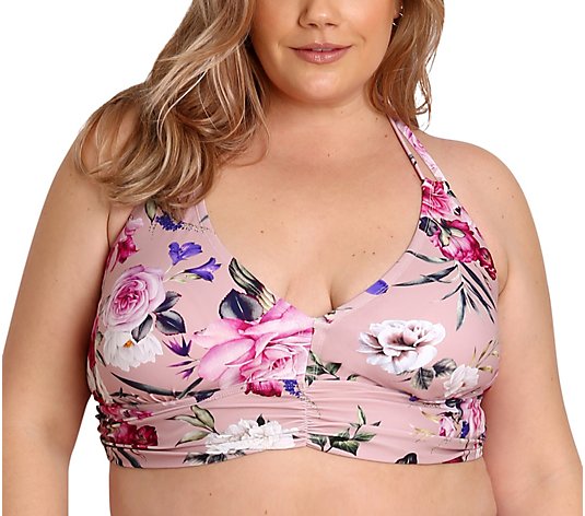 LYSA Plus-Sized Floral Bikini Top - Thea