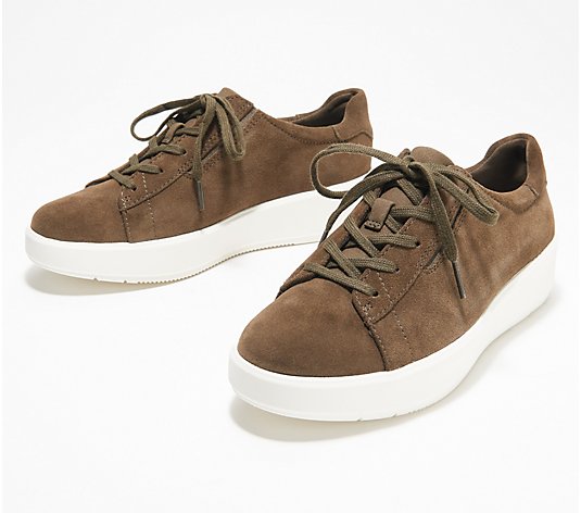 Clarks Collection Leather Casual Sneakers - Layton Lace