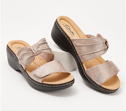 Clarks Collection Adjustable Slide Sandals - Merliah Charm