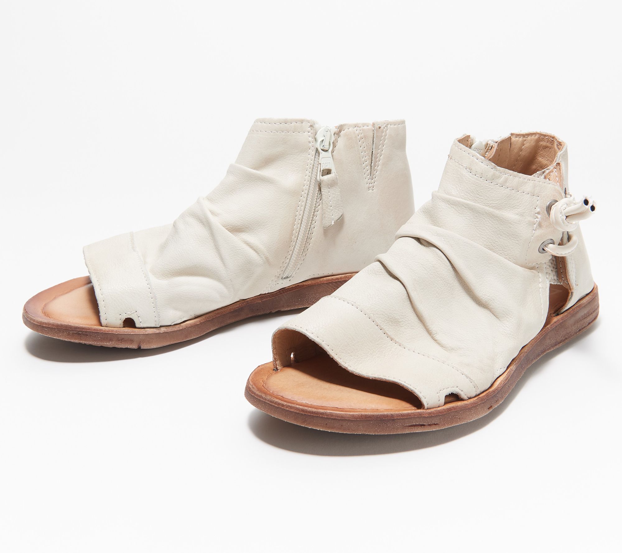 wide width tie up sandals