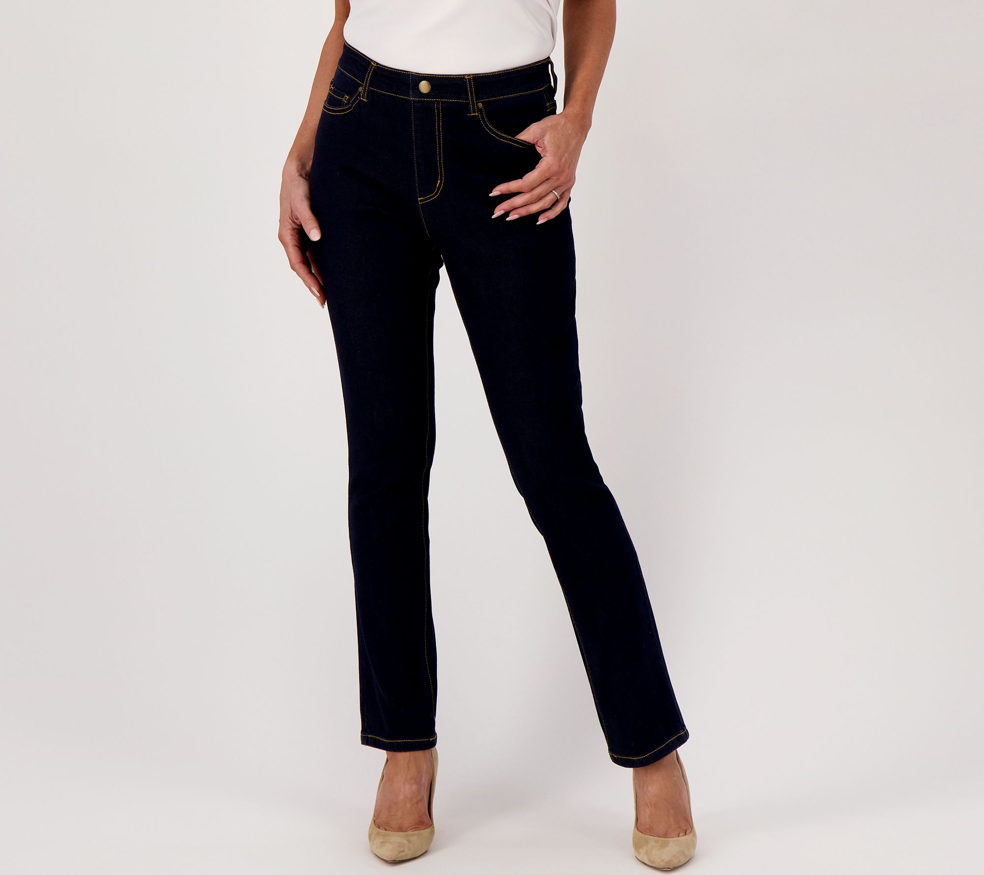 Studio Park x Jayne Brown Reg. Straight Leg Jeans with Tummy Panel