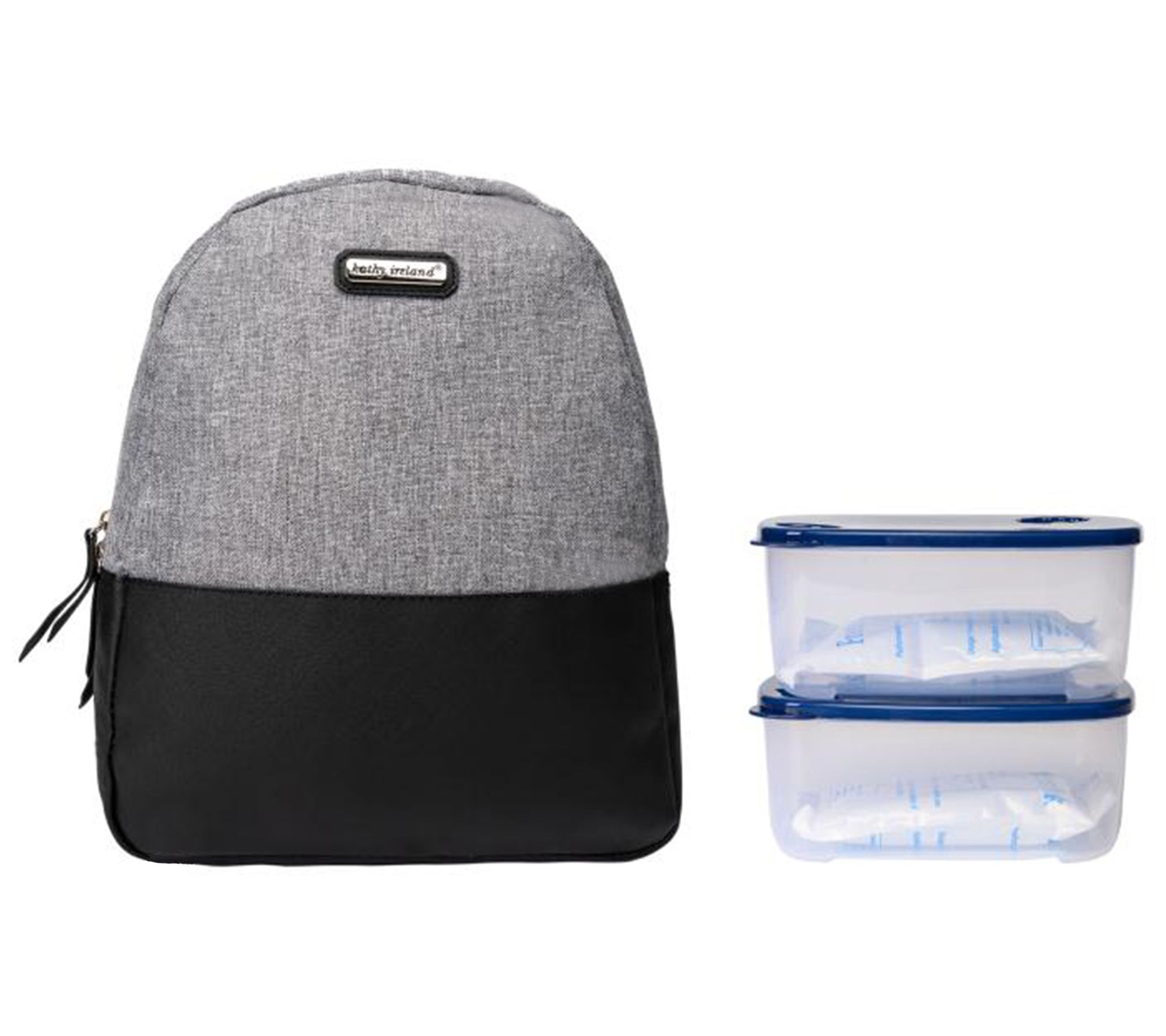 Saro Large Lunch Box and Horizontal Food Bag SE T ,Blue