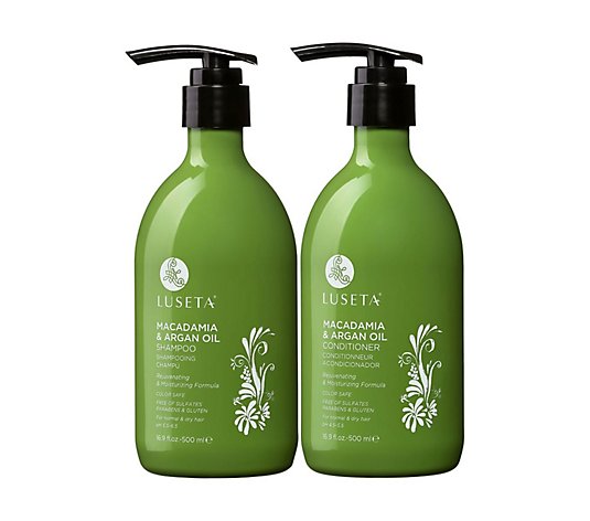 Luseta Macadamia Shampoo and Conditioner 16.9-oz Bundle