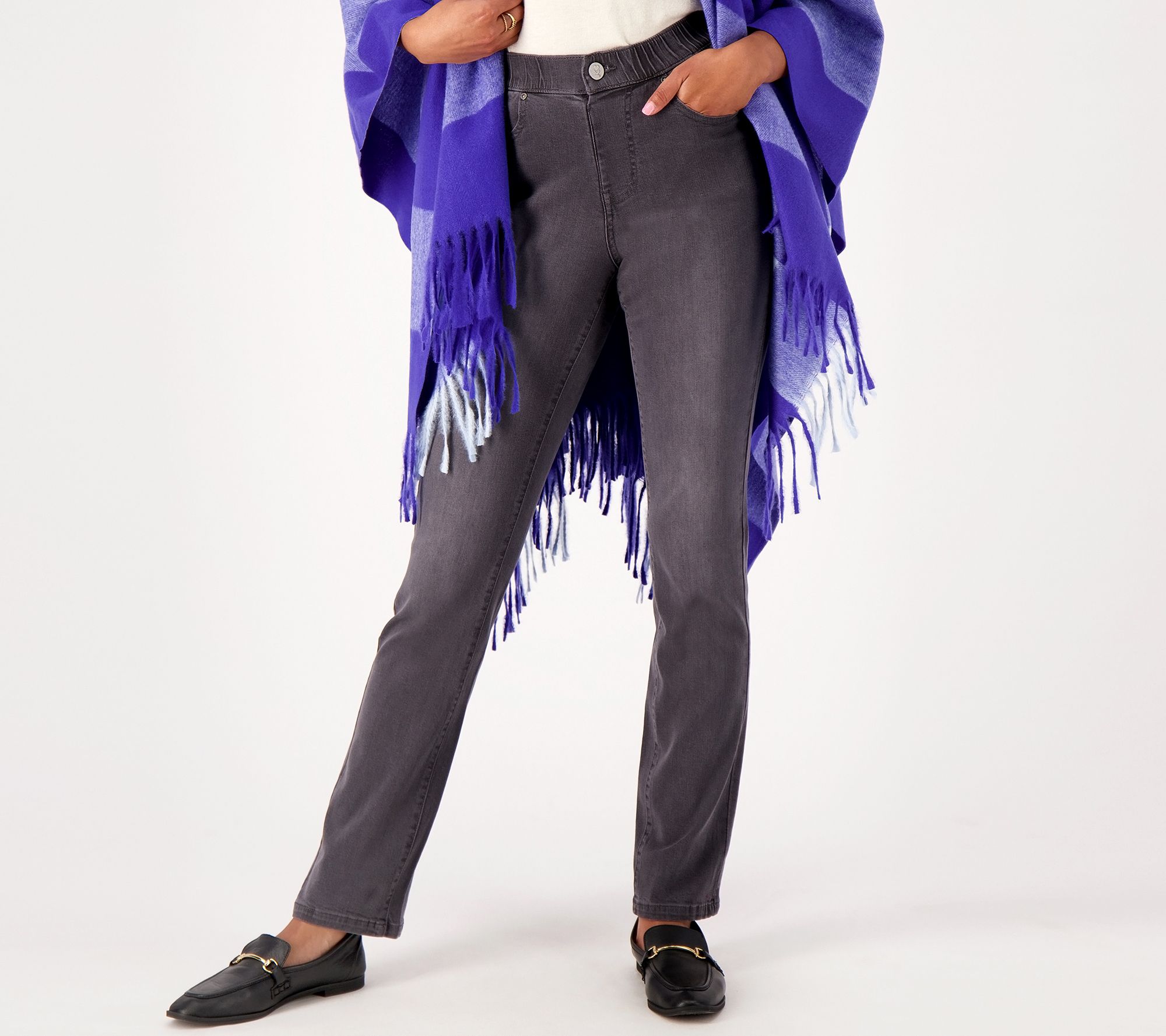 Belle by Kim Gravel TripleLuxe Pet Denim Straight Leg Jeans