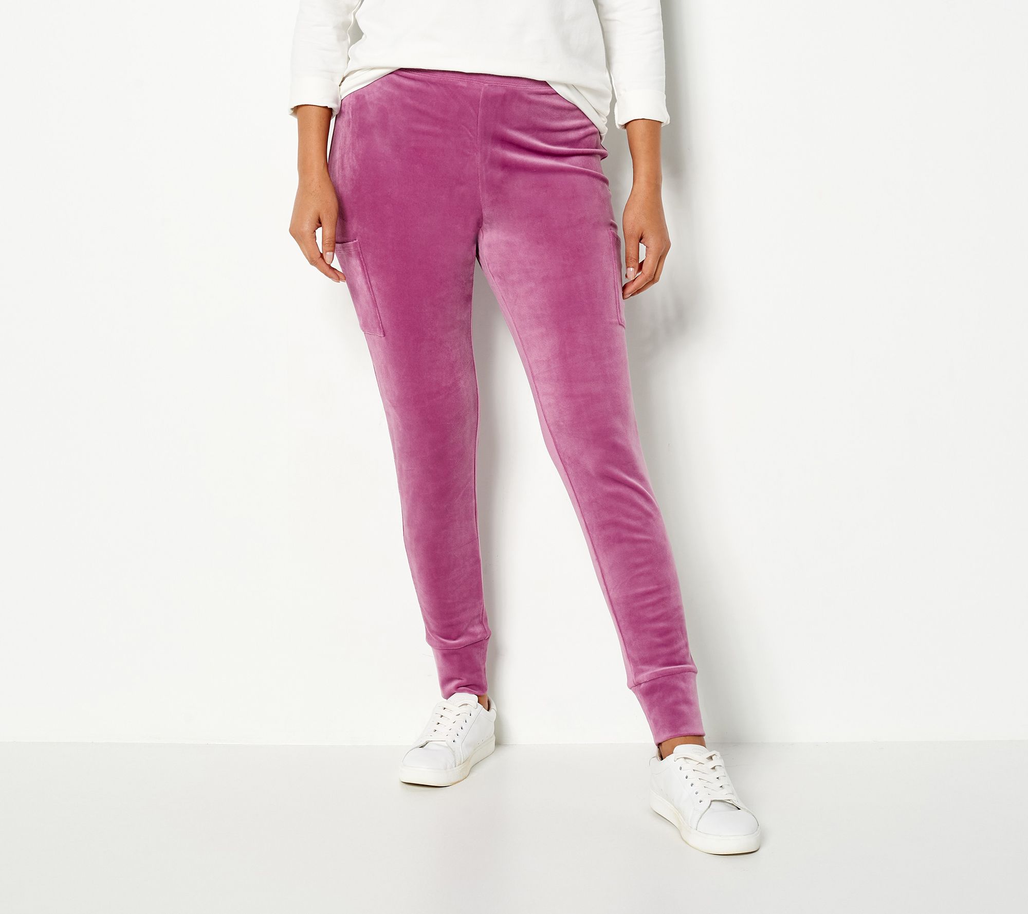 Denim & Co. Active Regular Pull-On Knit Jogger Pants - QVC.com