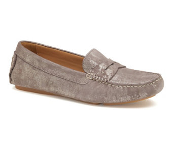 Johnston & Murphy Maggie Penny Loafer - Pewter