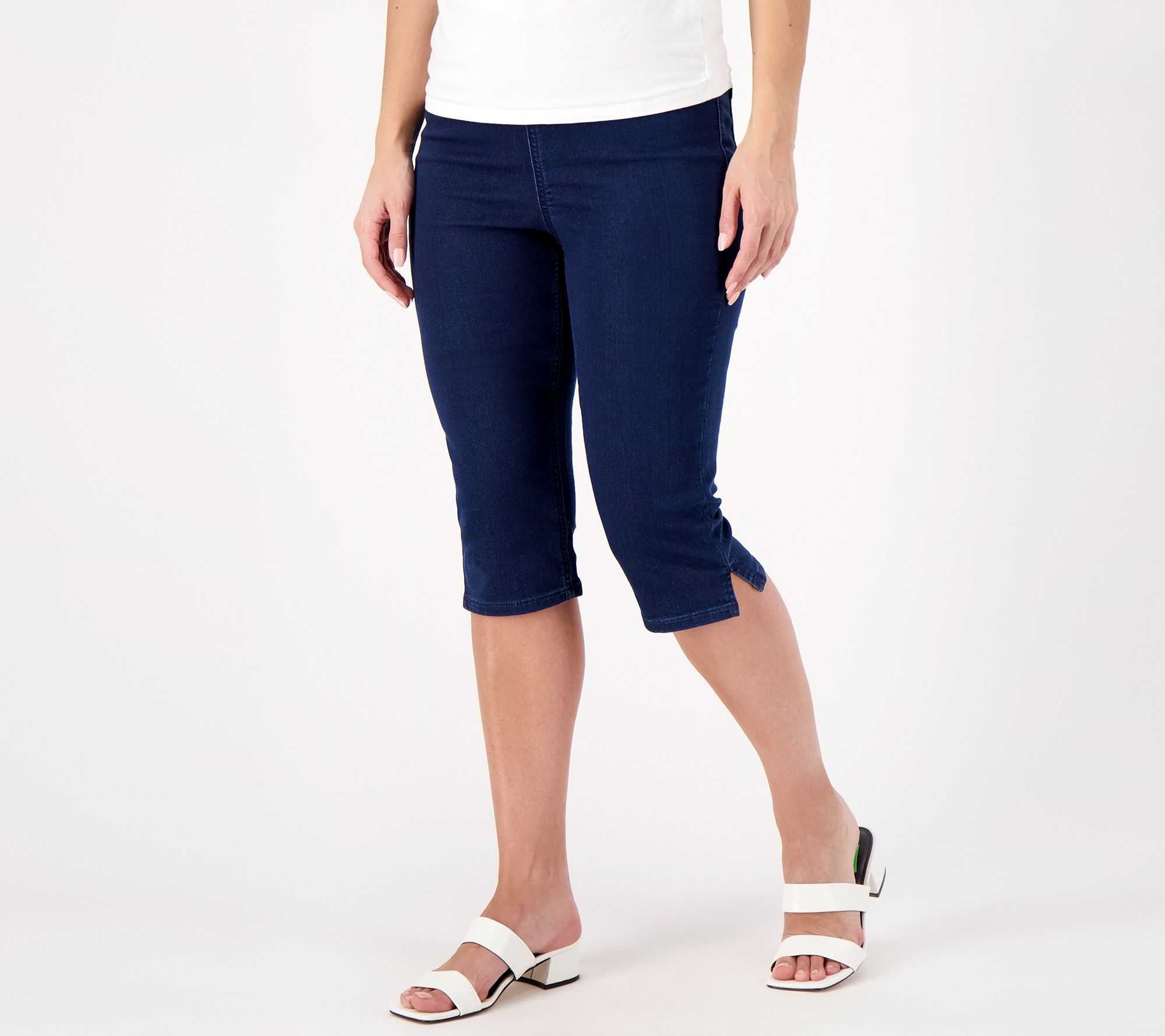 Denim & Co. Comfy Knit Denim Pedal Pusher