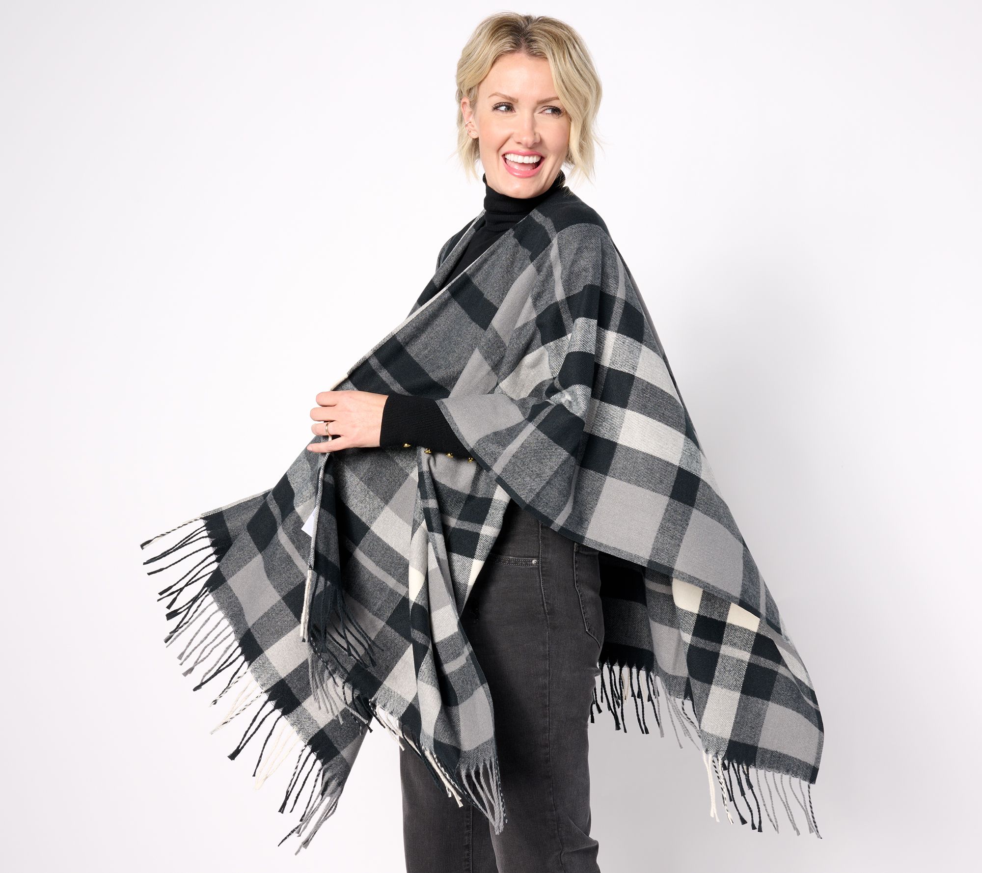 Belle by Kim Gravel Wrapping All The Way Holiday Ruana Wrap