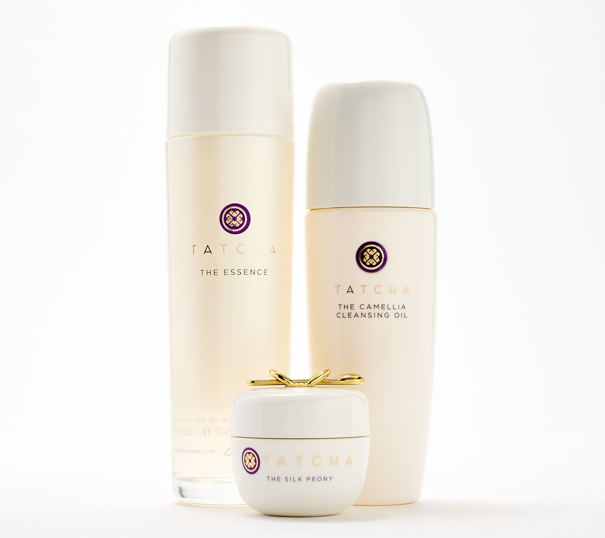 TATCHA Essence, Silk Peony Eye Cream & Cleansing Oil