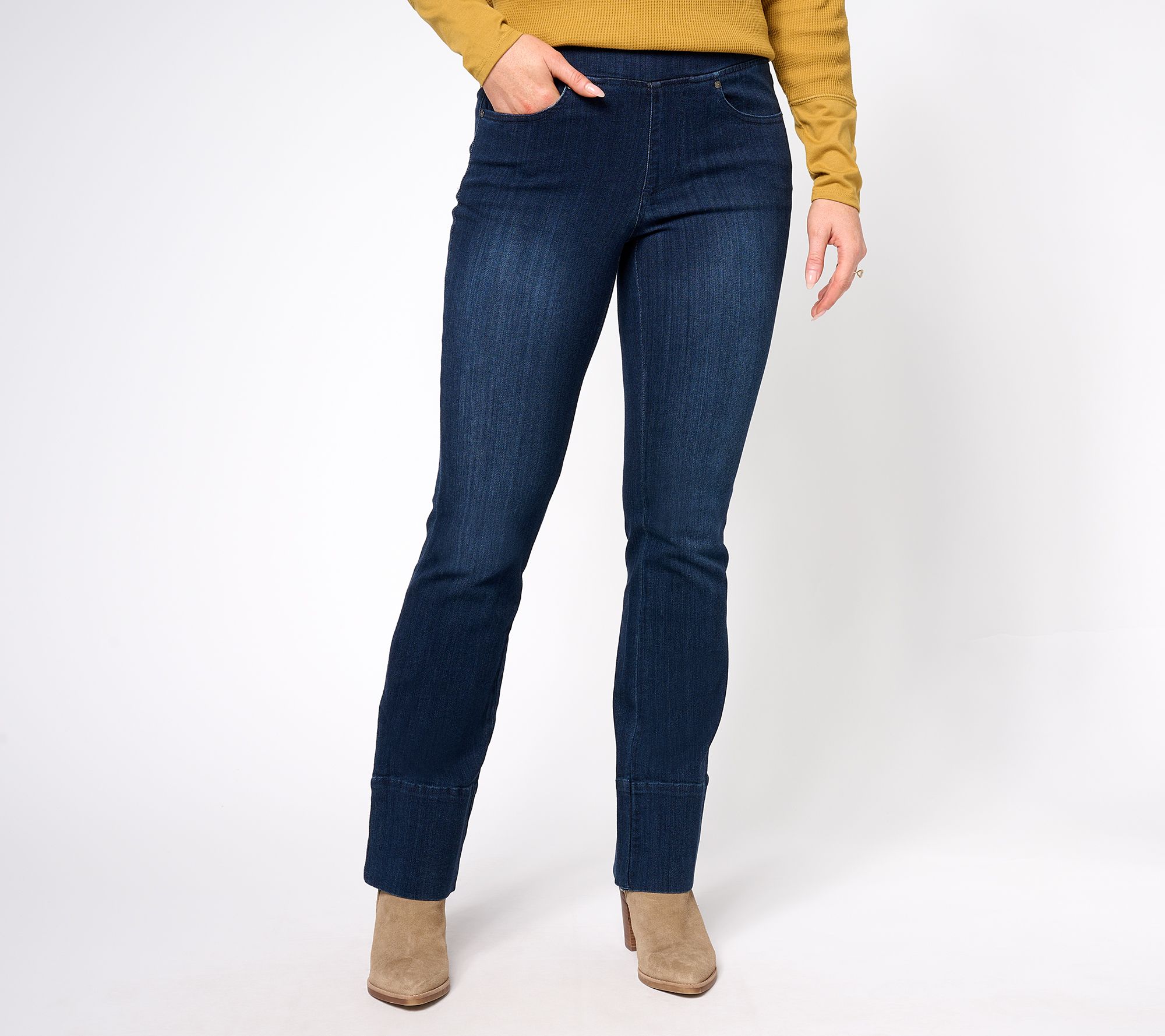 "As Is" Belle by Kim Gravel Tall Primabelle Mega Hem Boot Cut Jean