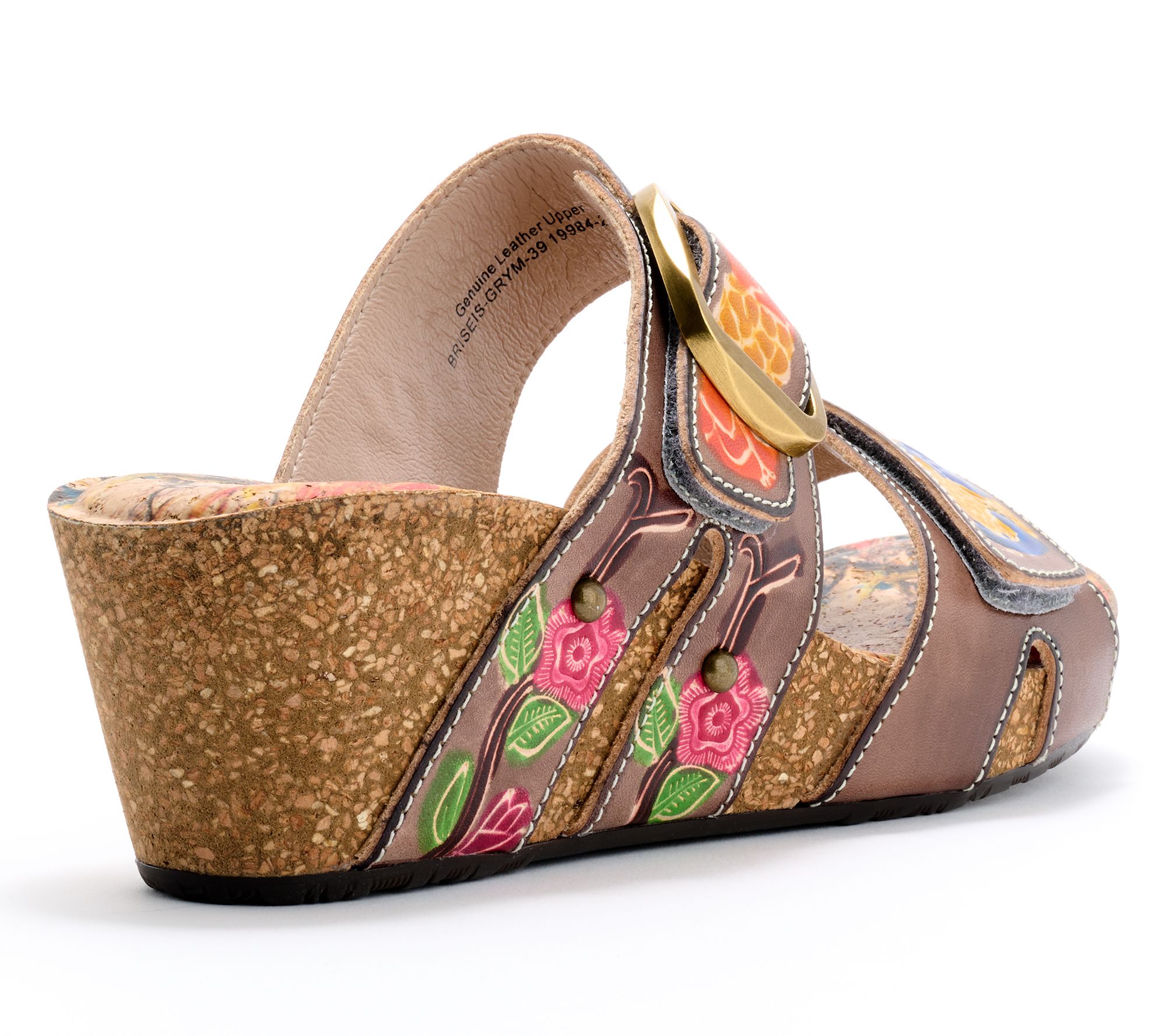 L'Artiste by Spring Step Leather Wedges - Briseis - QVC.com