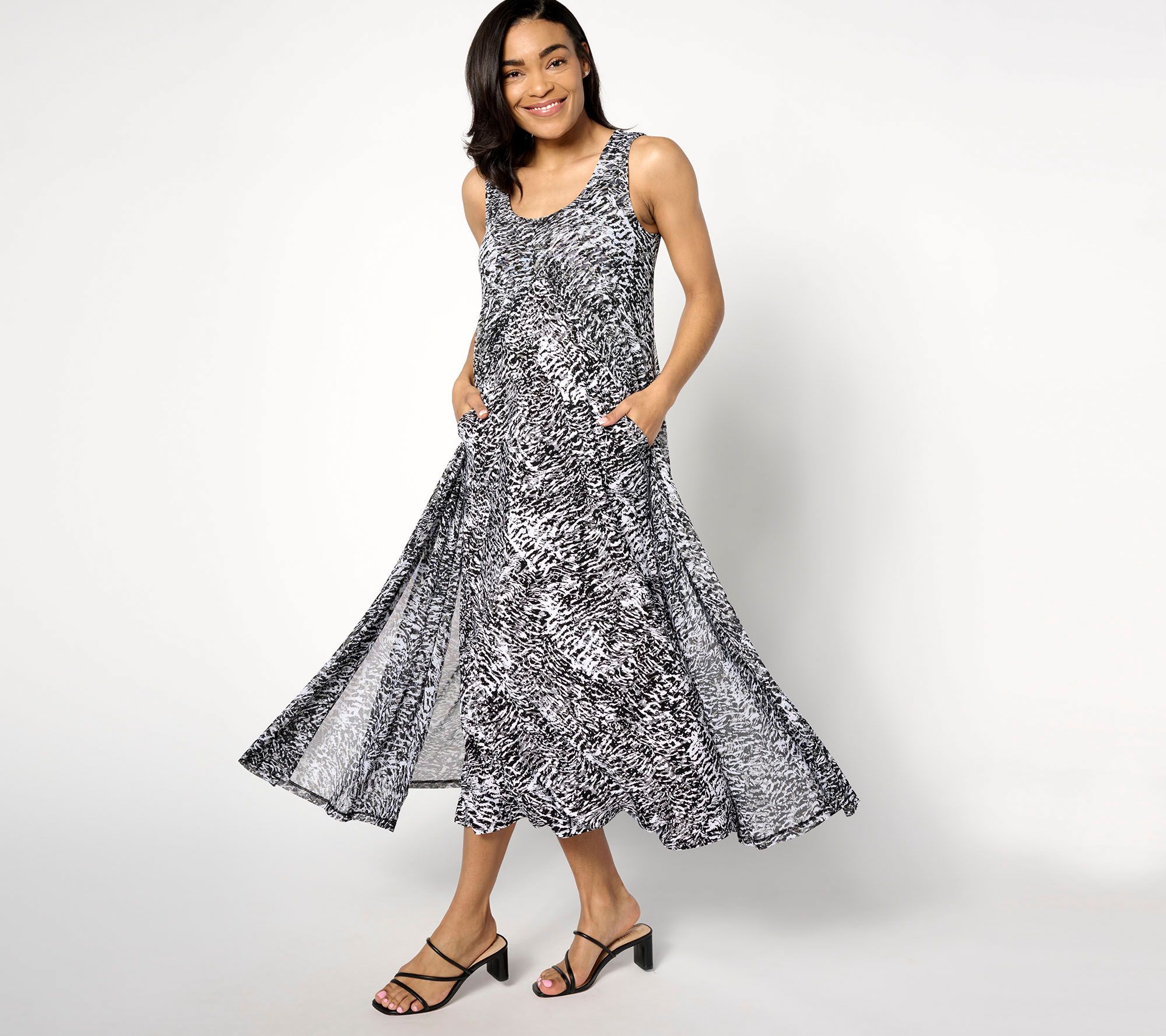 Attitudes by Renee Petite Como Jersey and Triple Mesh Maxi Attitudes by Renee Petite Como Jersey and Triple Mesh Maxi