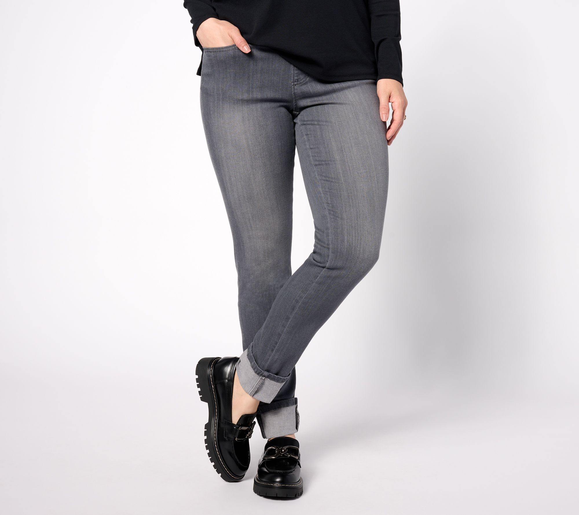 "As Is" Belle by Kim Gravel Petite Primabelle Cuffed Jean