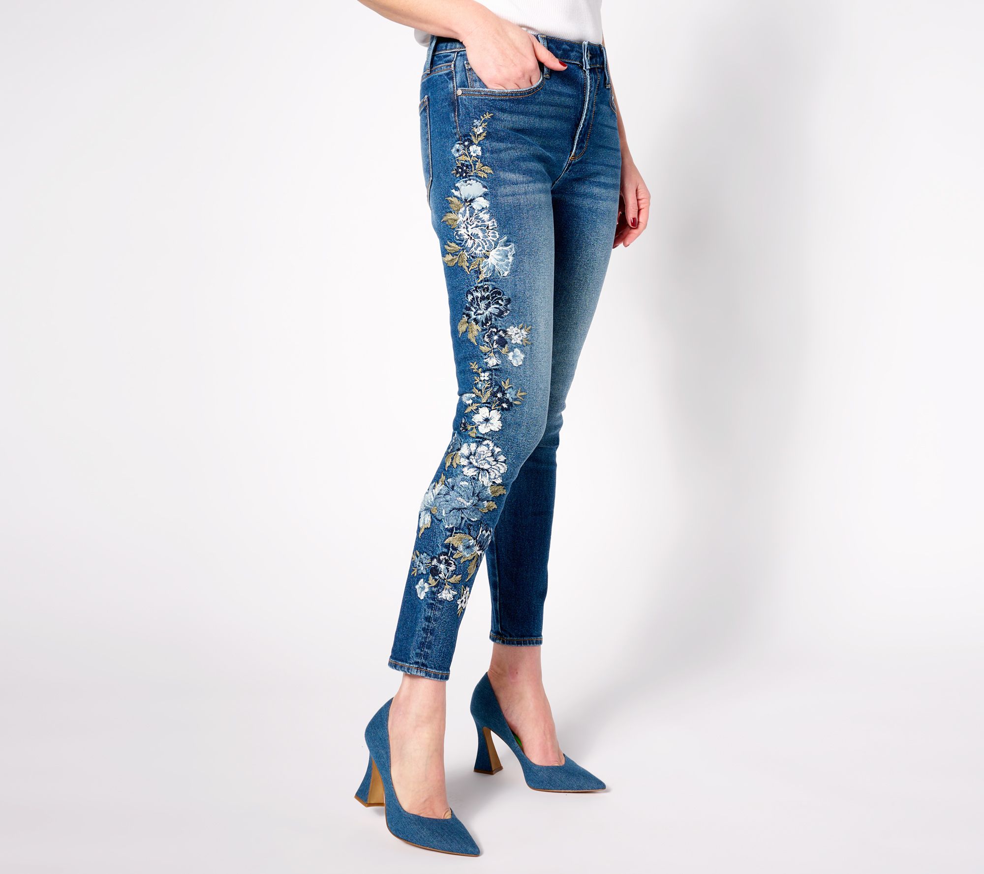 As Is Driftwood Jeans Jackie Skinny Jean- Blue Bell