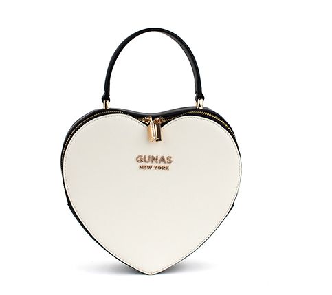 GUNAS New York Sweetheart Dual Zip Top Handle Crossbody Bag