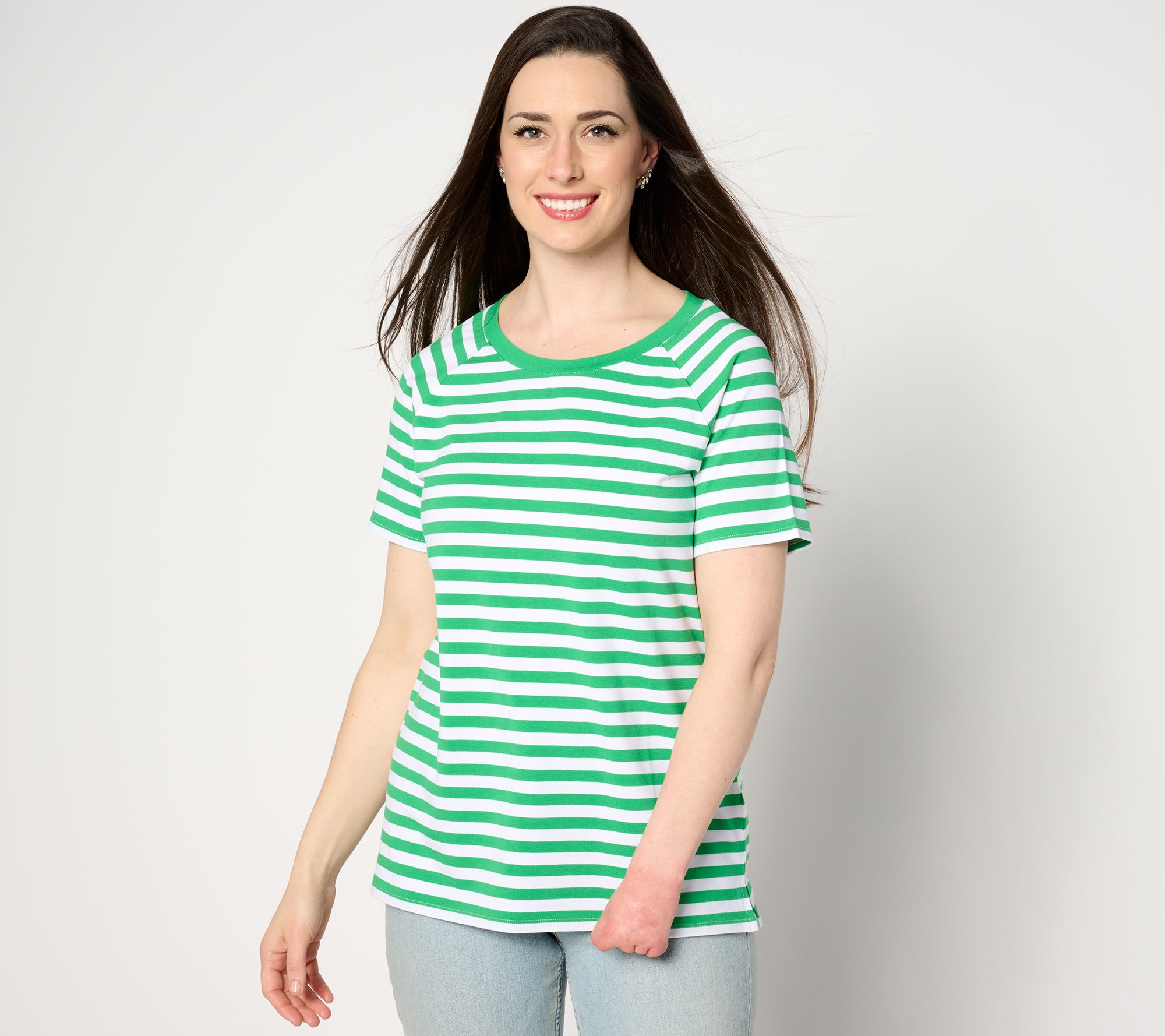 "As Is" Belle by Kim Gravel TripleLuxe Knit Come Sail Away Sailor Top