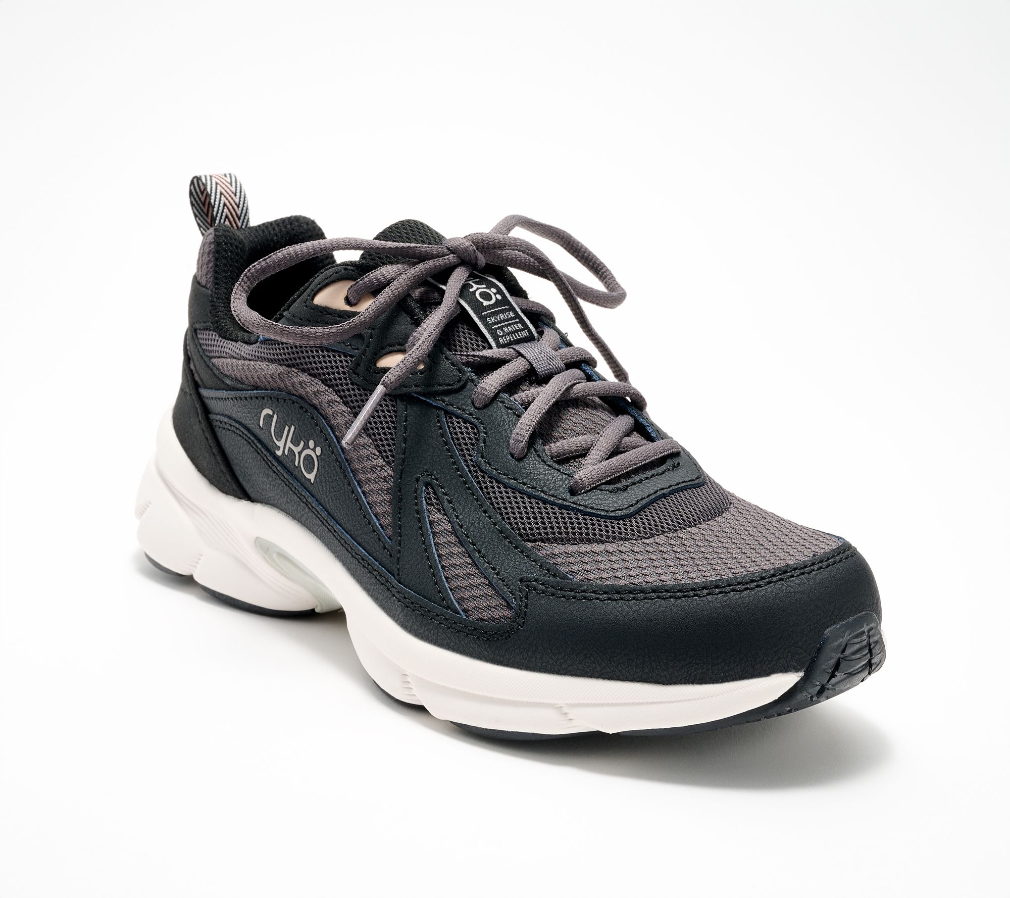 Ryka Water-Repellent Lace-Up Walking Sneaker - Skyrise