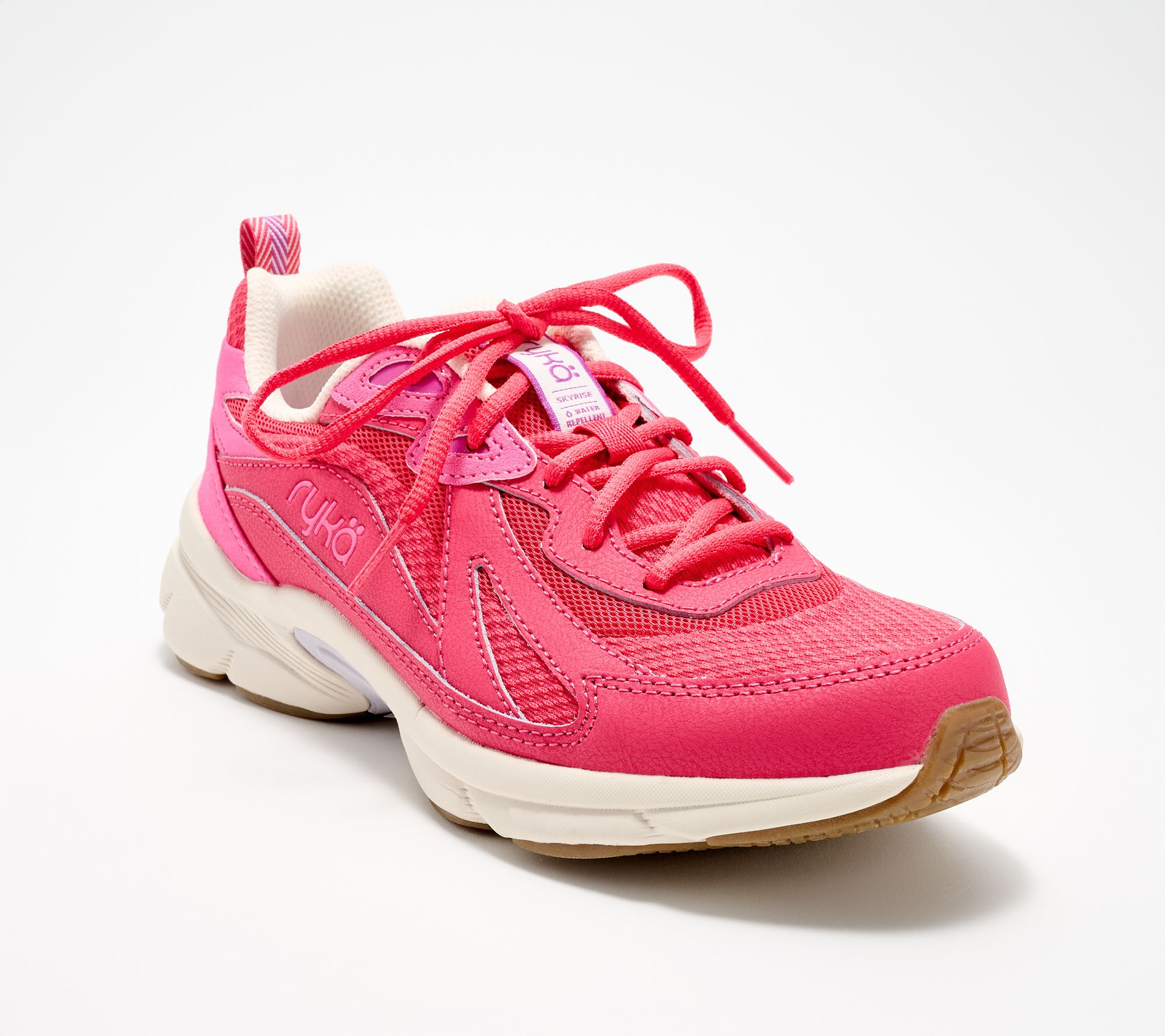 Ryka Water-Repellent Lace-Up Walking Sneaker - Skyrise
