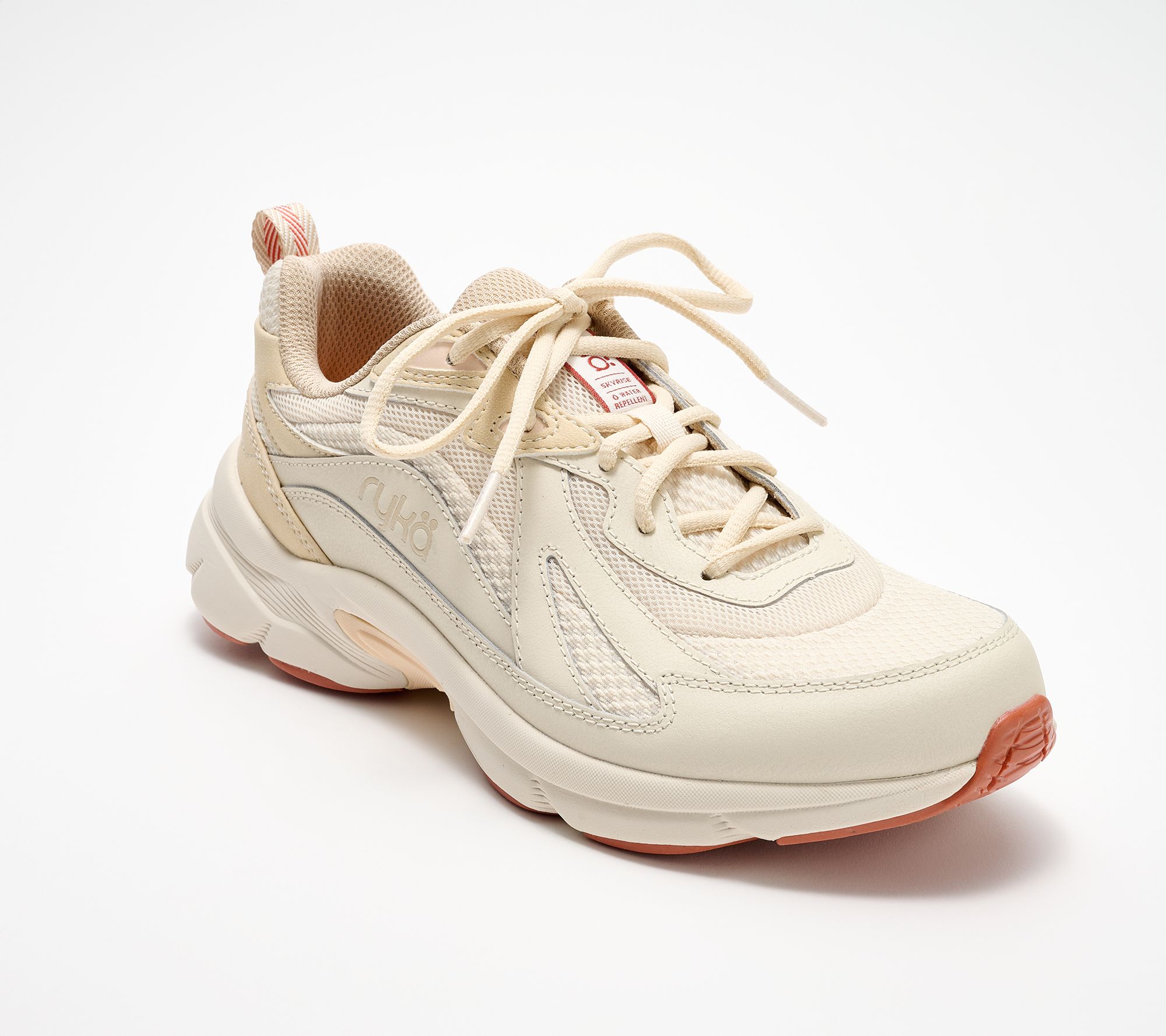 Ryka Water-Repellent Lace-Up Walking Sneaker - Skyrise