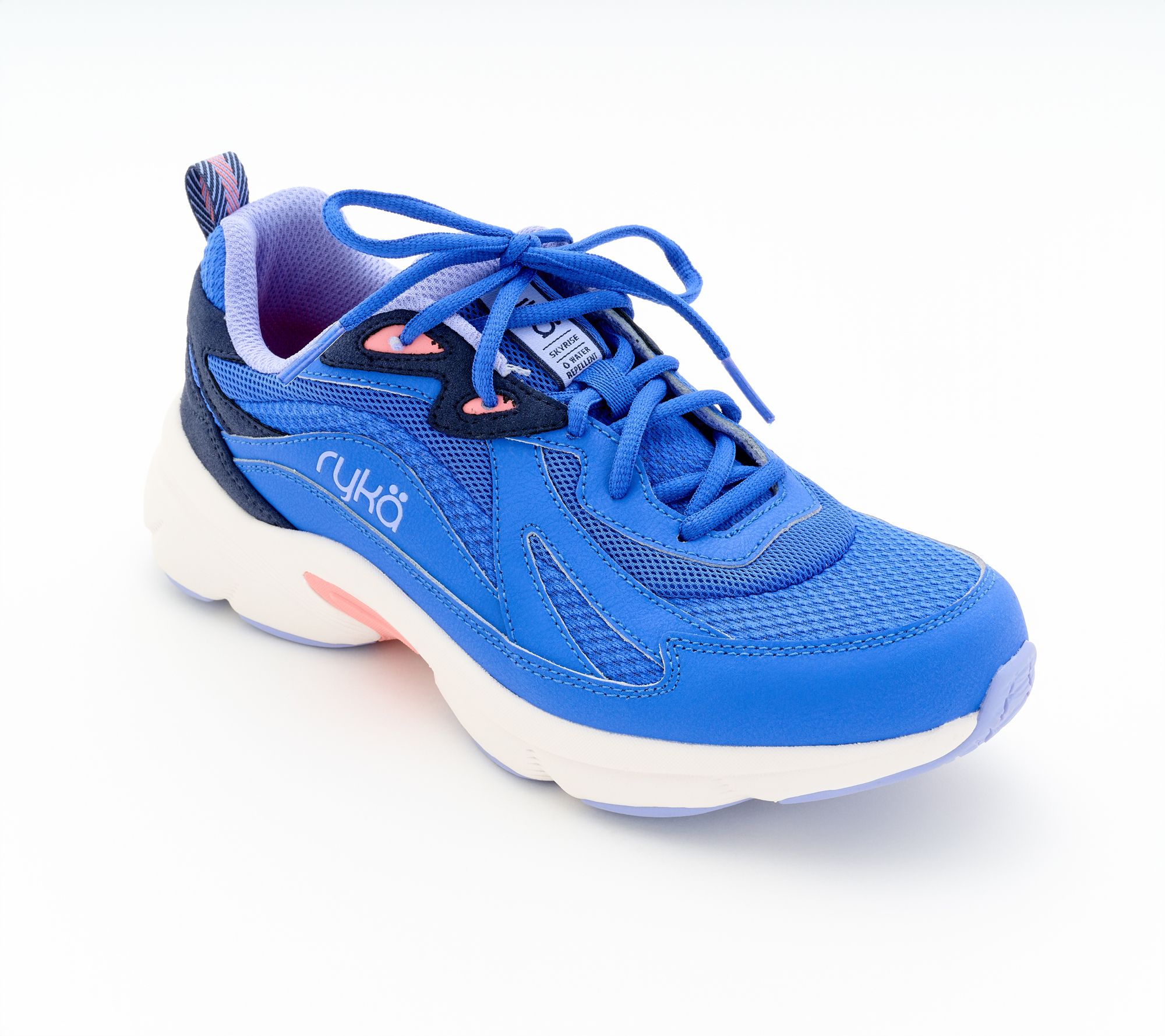 Ryka Water-Repellent Lace-Up Walking Sneaker - Skyrise