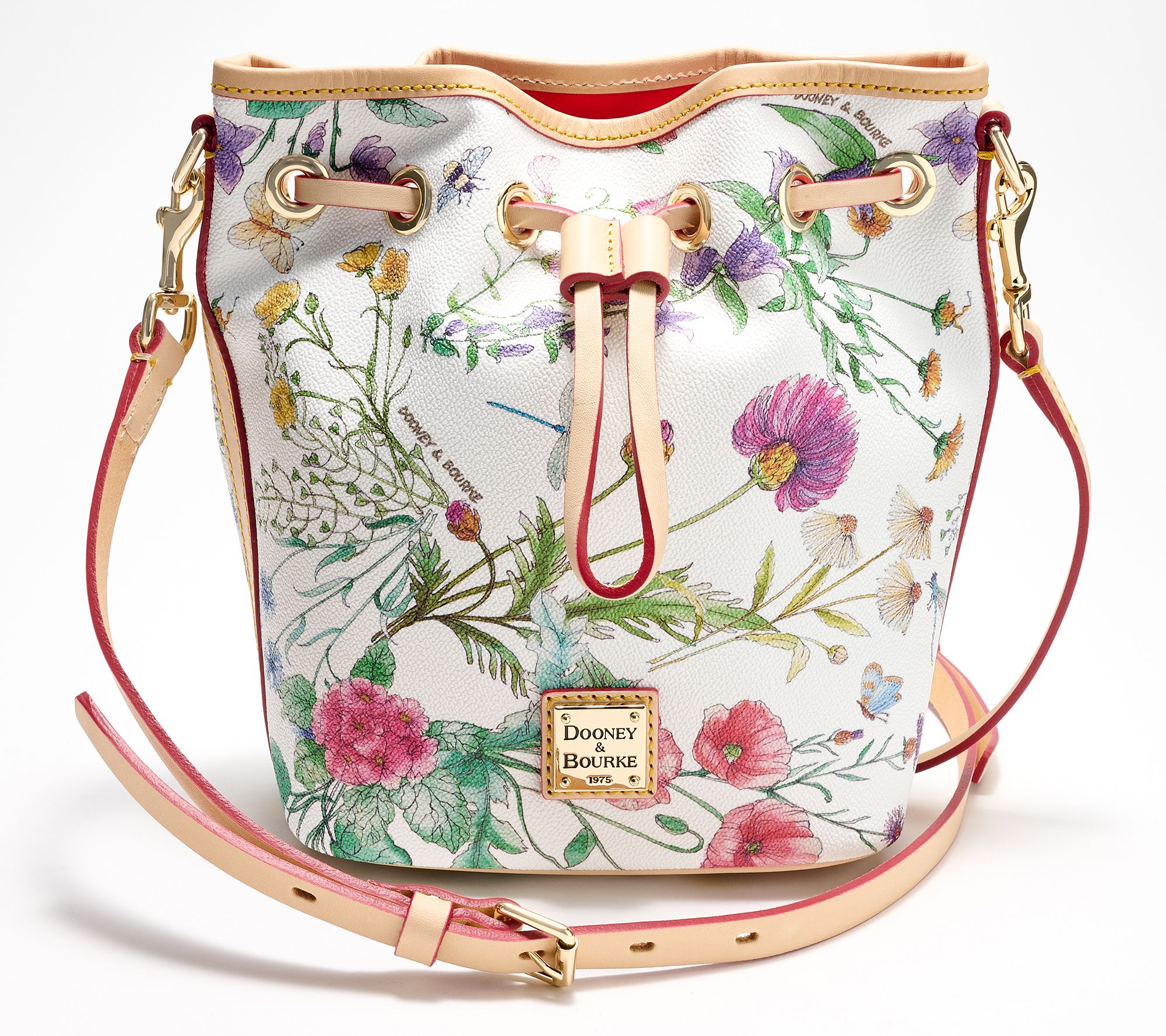  Dooney & Bourke Coated Cotton Botanical Small Drawstring