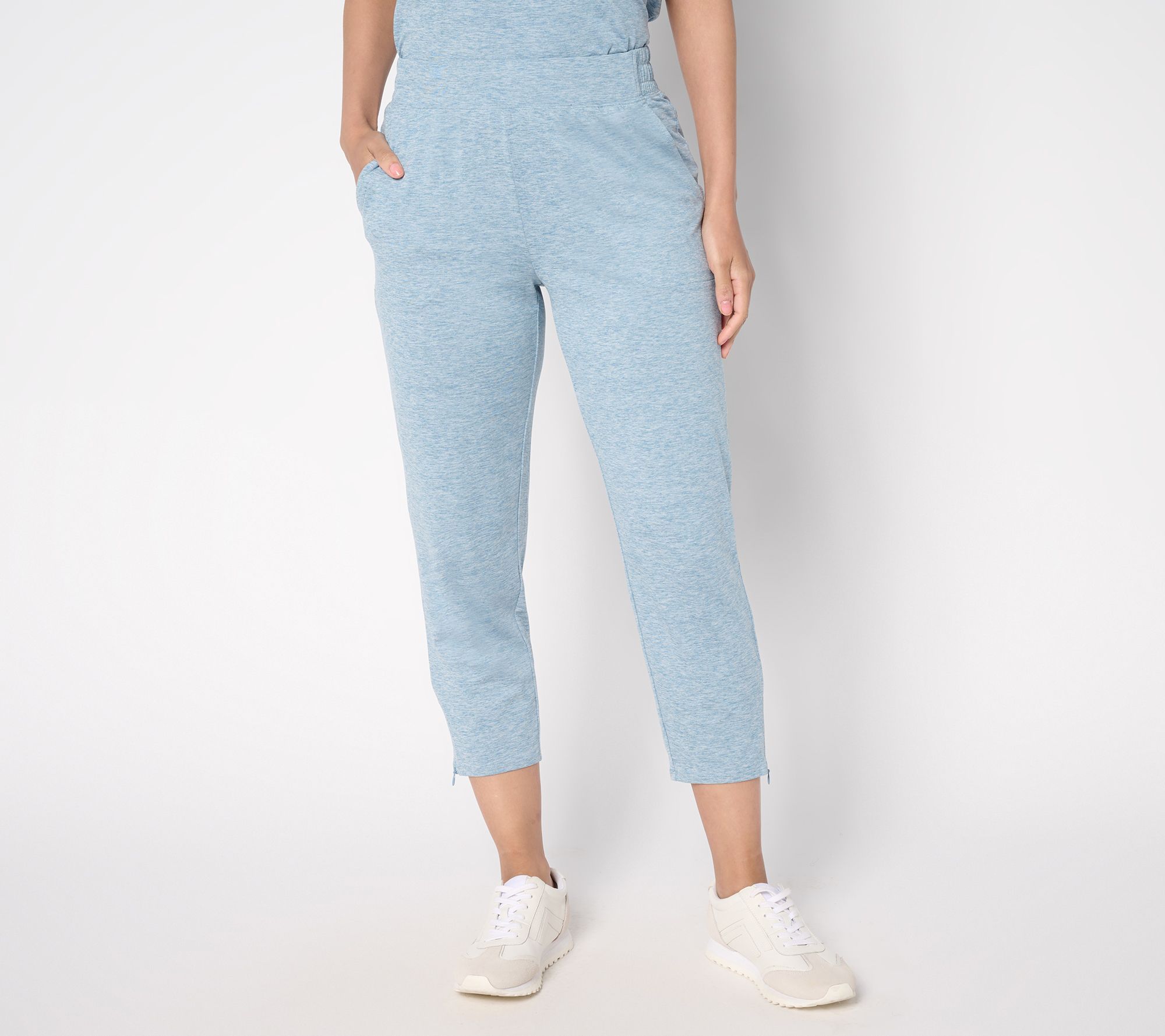 Denim & Co. Active Petite Cool to the Touch Jersey Crop Pant