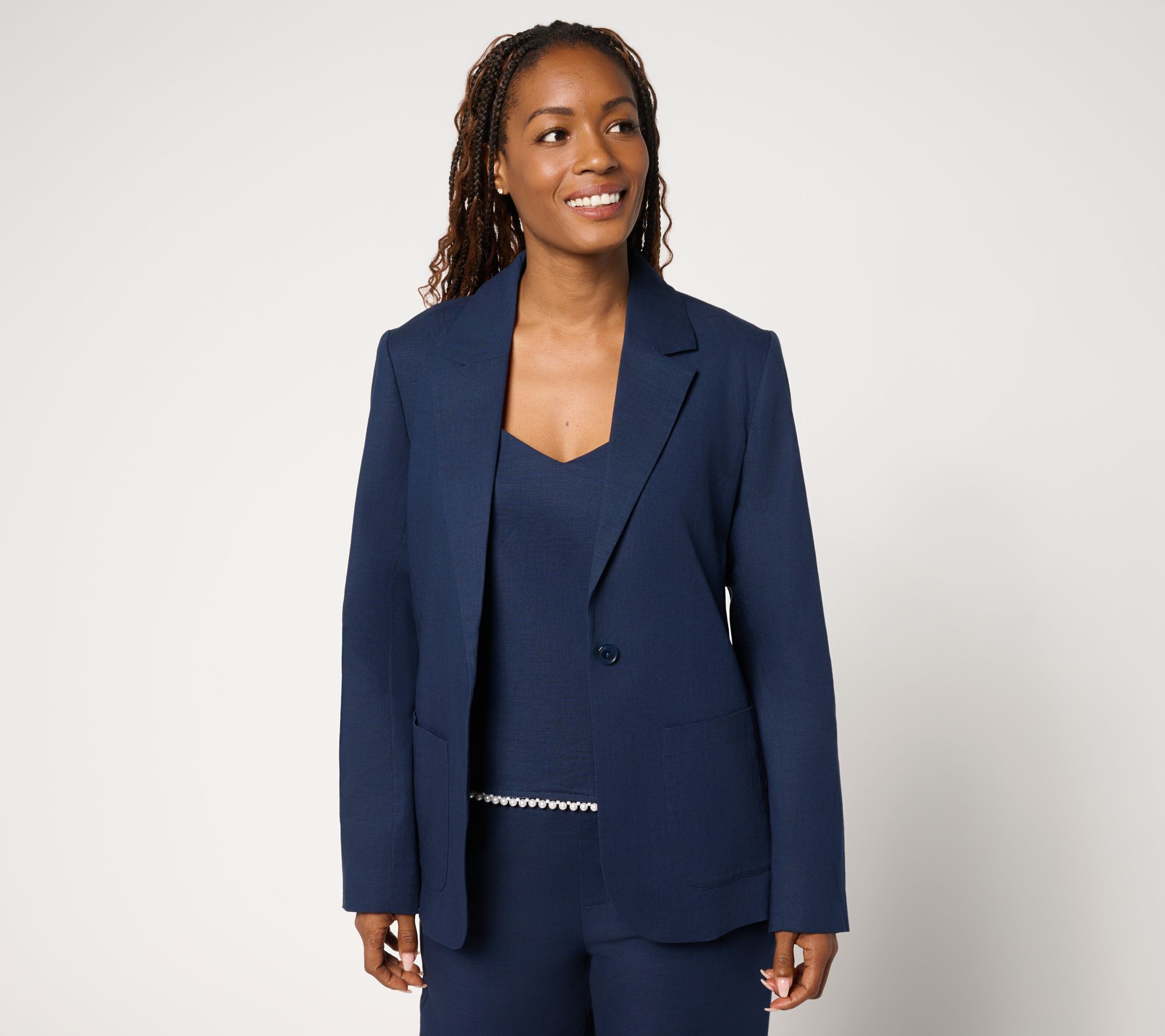 by Stacy London Stretch Cotton Summer Blazer