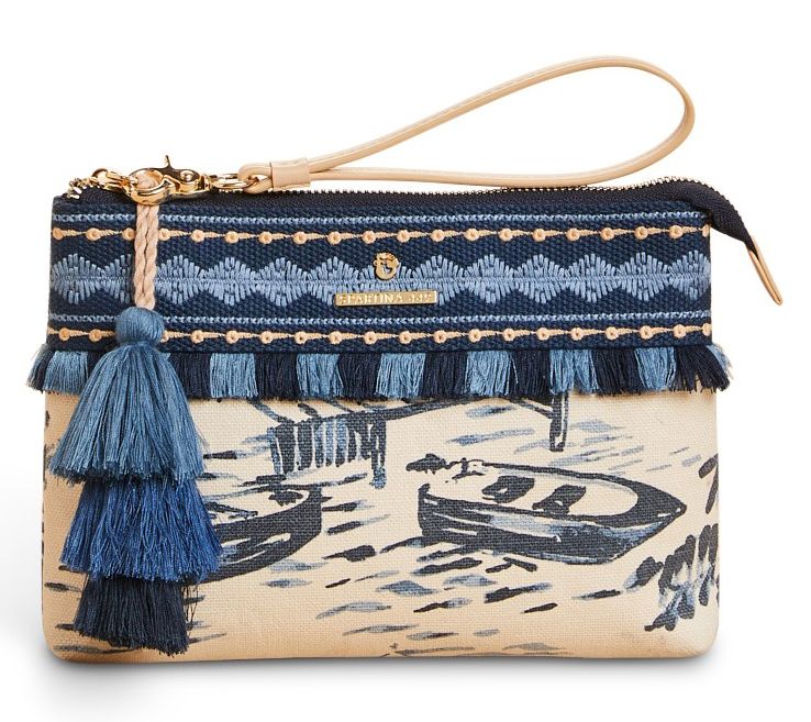 Spartina 449 Maci Fringe Wristlet with Tassel