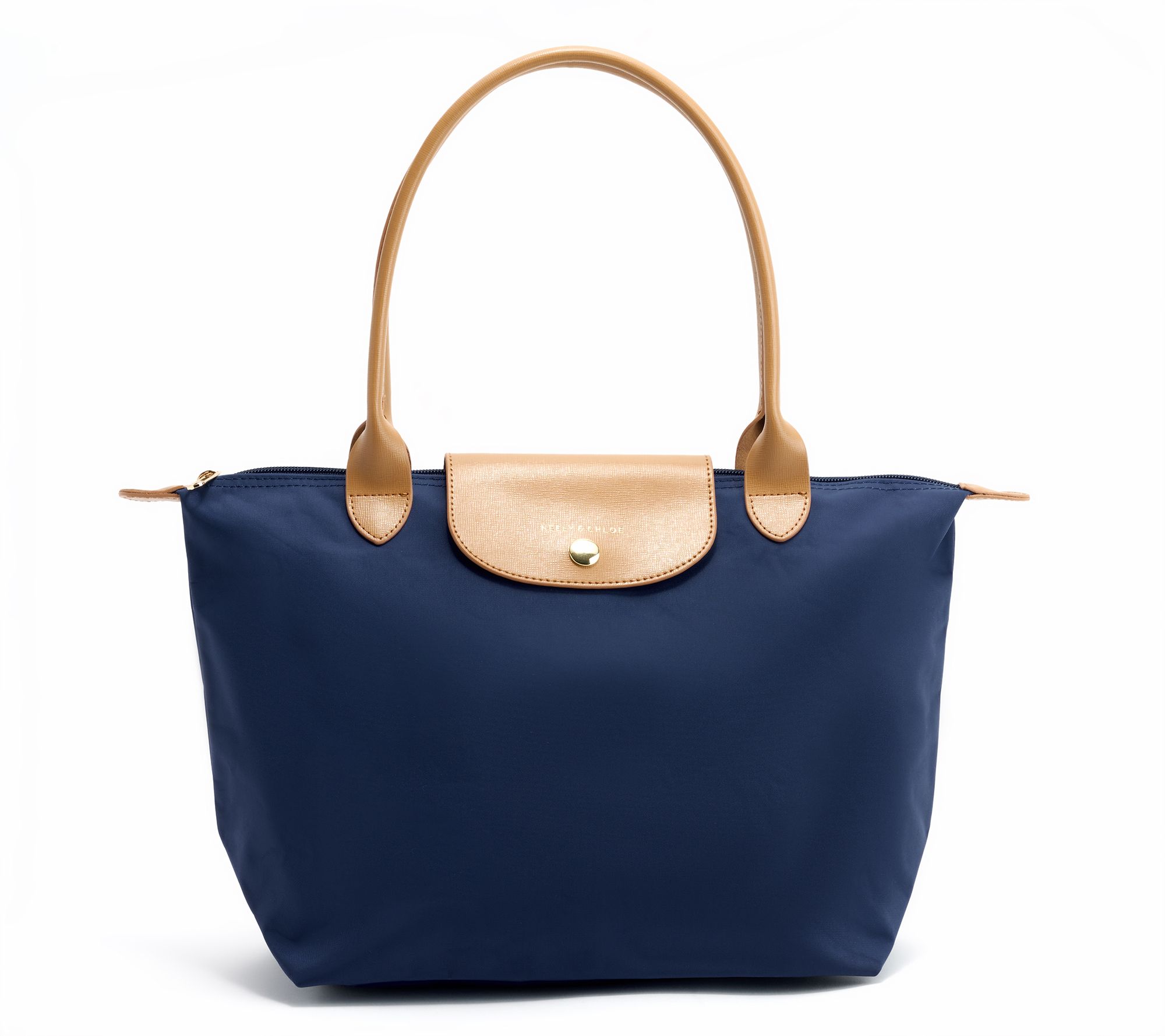 Neely & Chloe x QVC Packable Shoulder Bag w/ Leather Trim