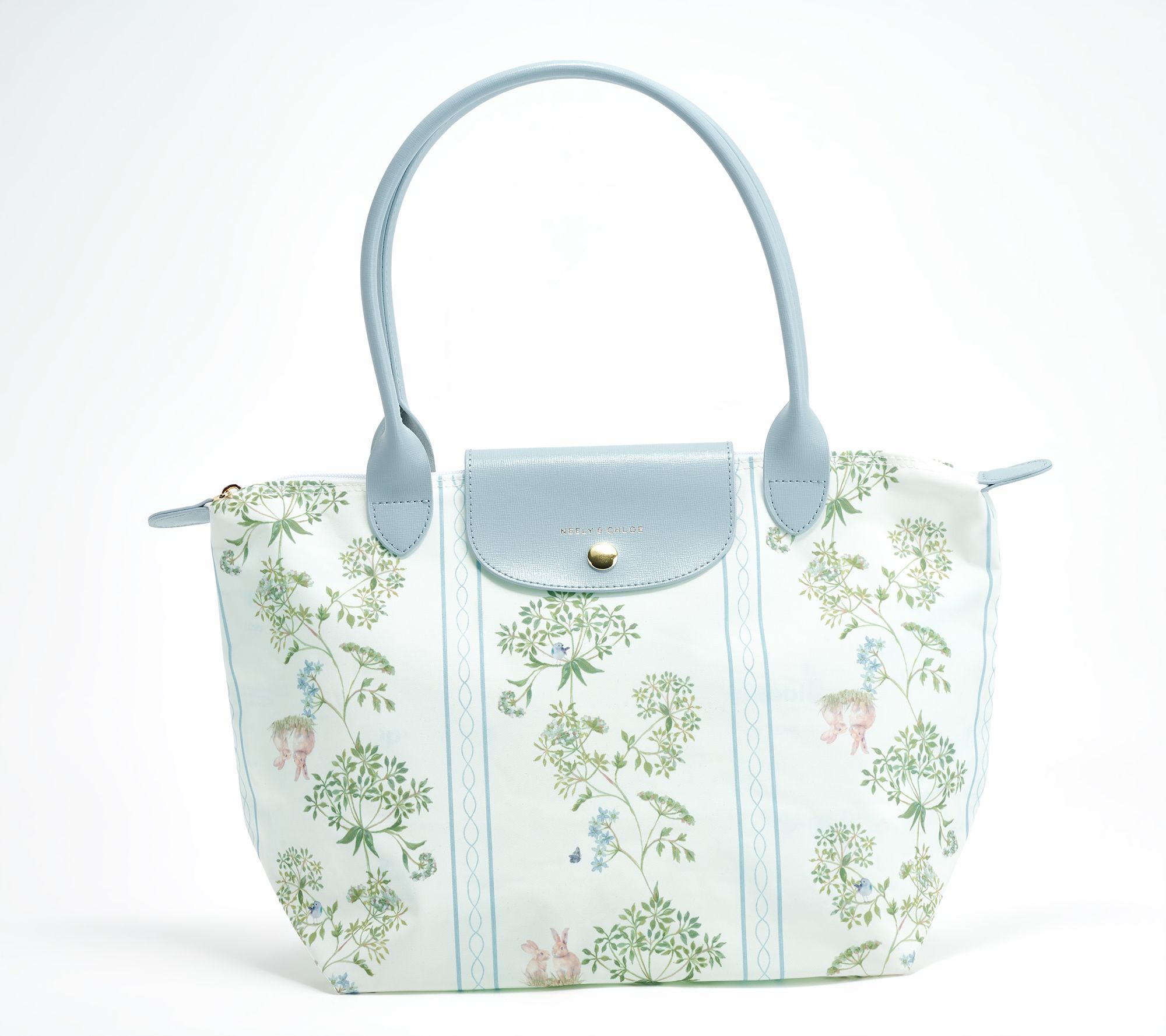 Neely & Chloe x QVC Packable Shoulder Bag w/ Leather Trim