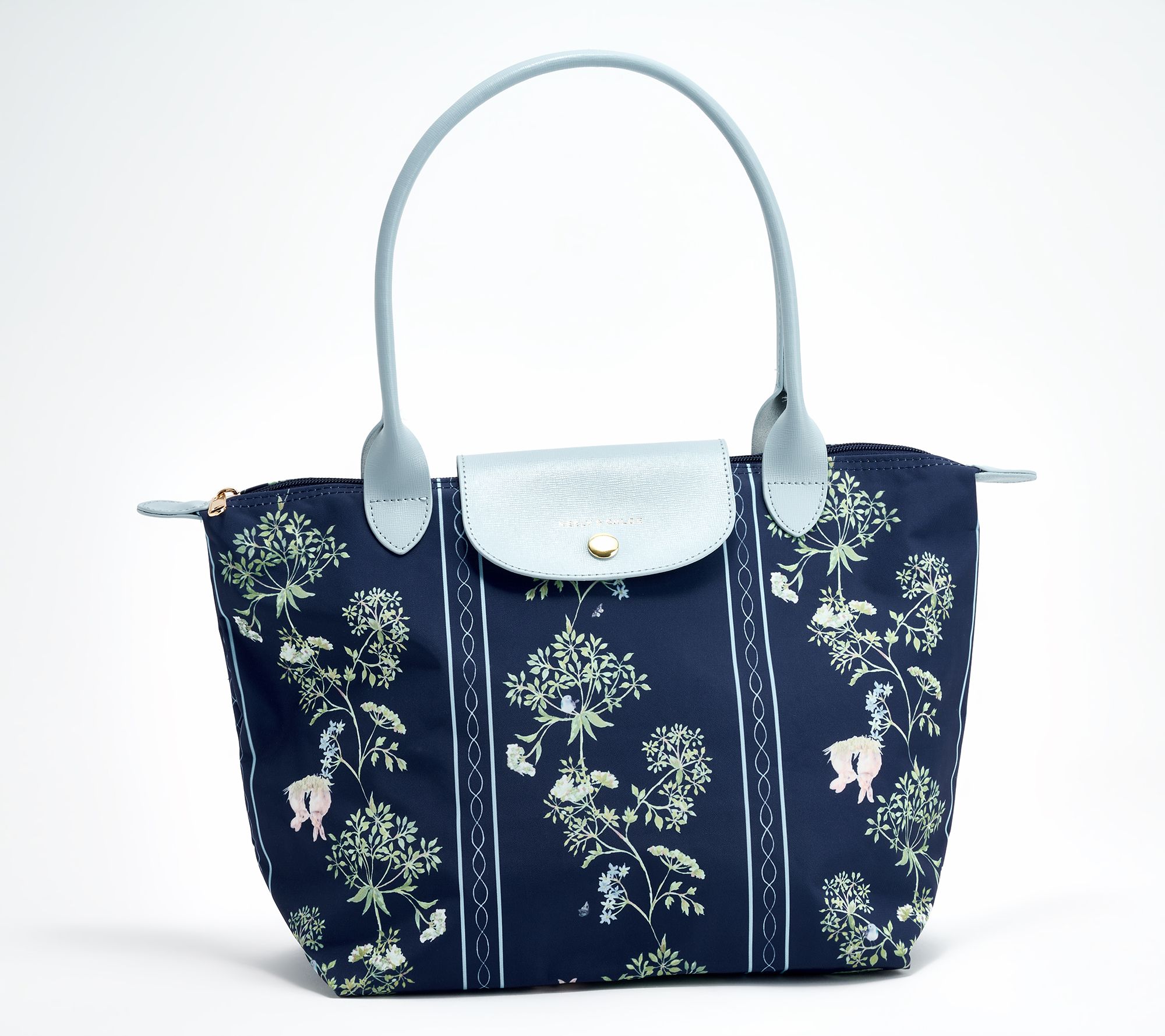 Neely & Chloe x QVC Packable Shoulder Bag w/ Leather Trim