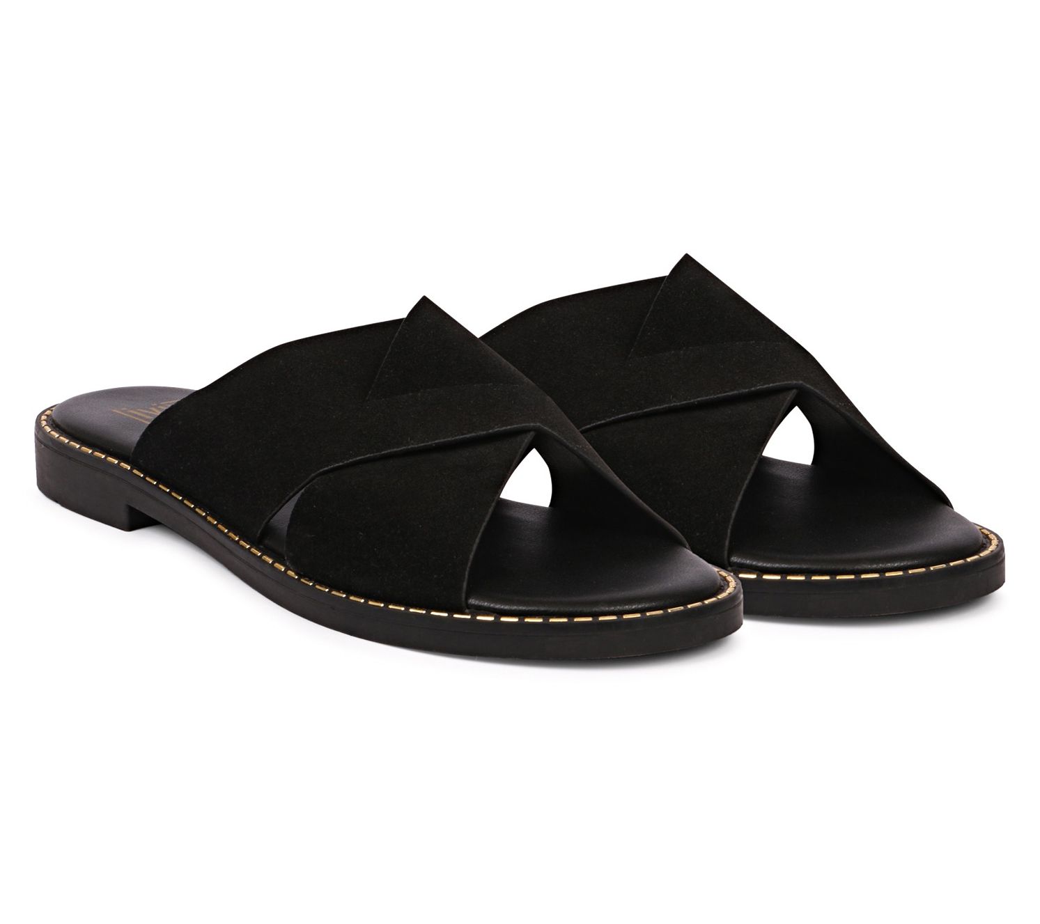 Saint G - Blossom Criss Cross Slide Sandals