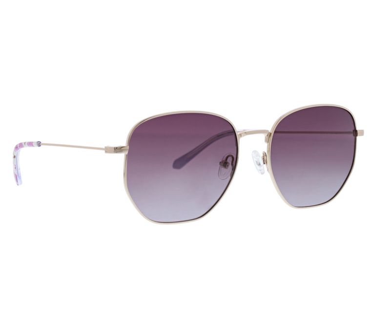 Vera Bradley Sycan Polarized Geometric Metal Sunglasses