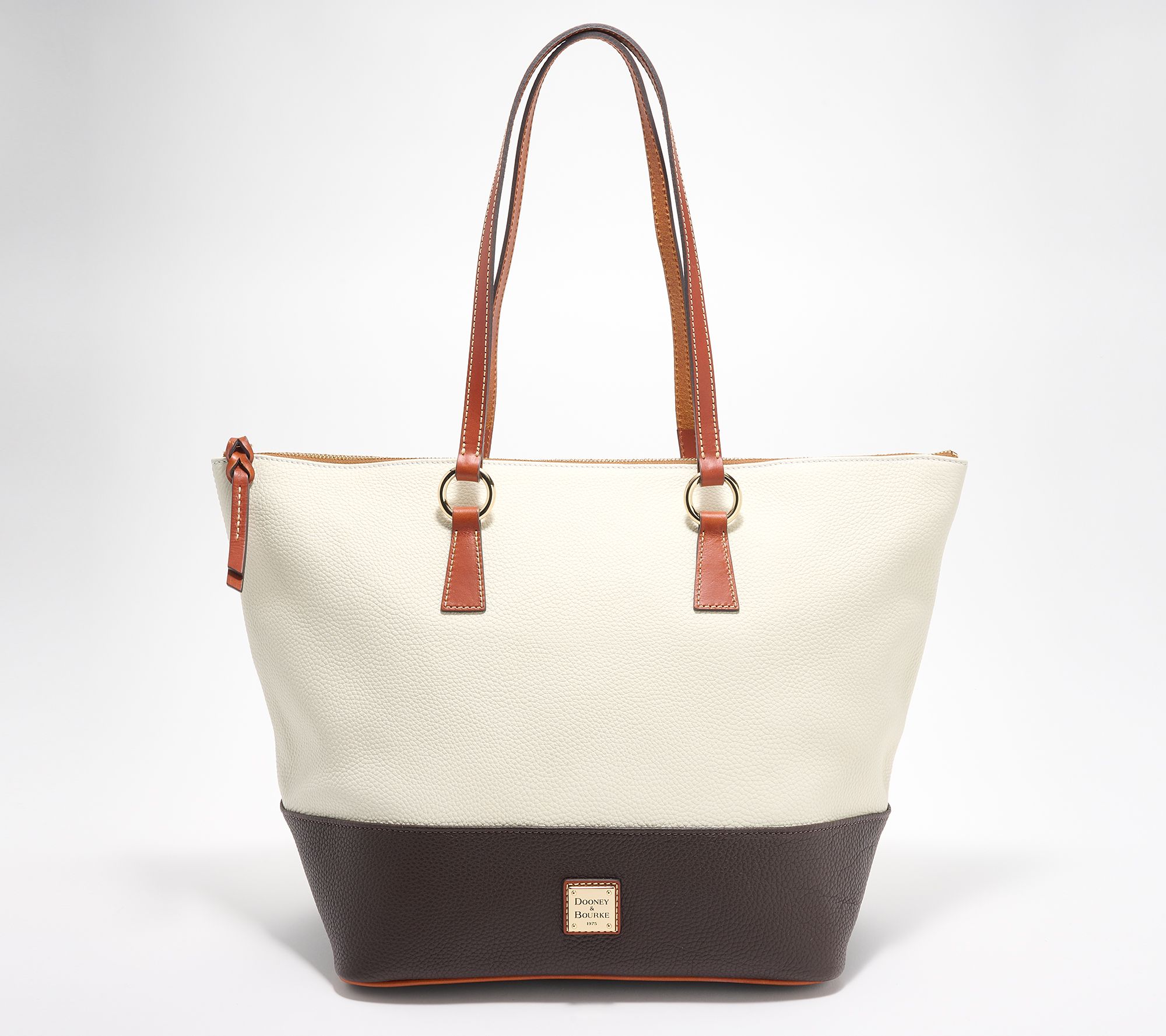"As Is" Dooney & Bourke Colorblock Pebble Leather Large Tobi Tote