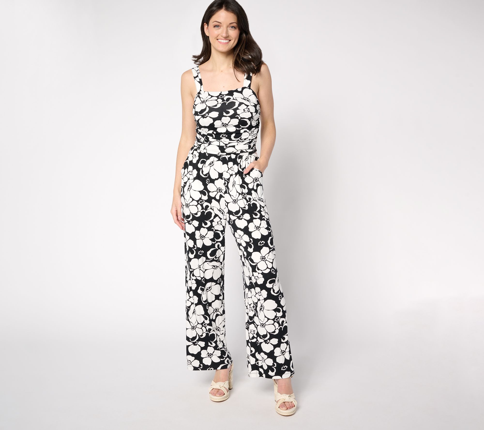 "As Is" Brandis Dress Out Loud Petite Jet Set Jumpsuit