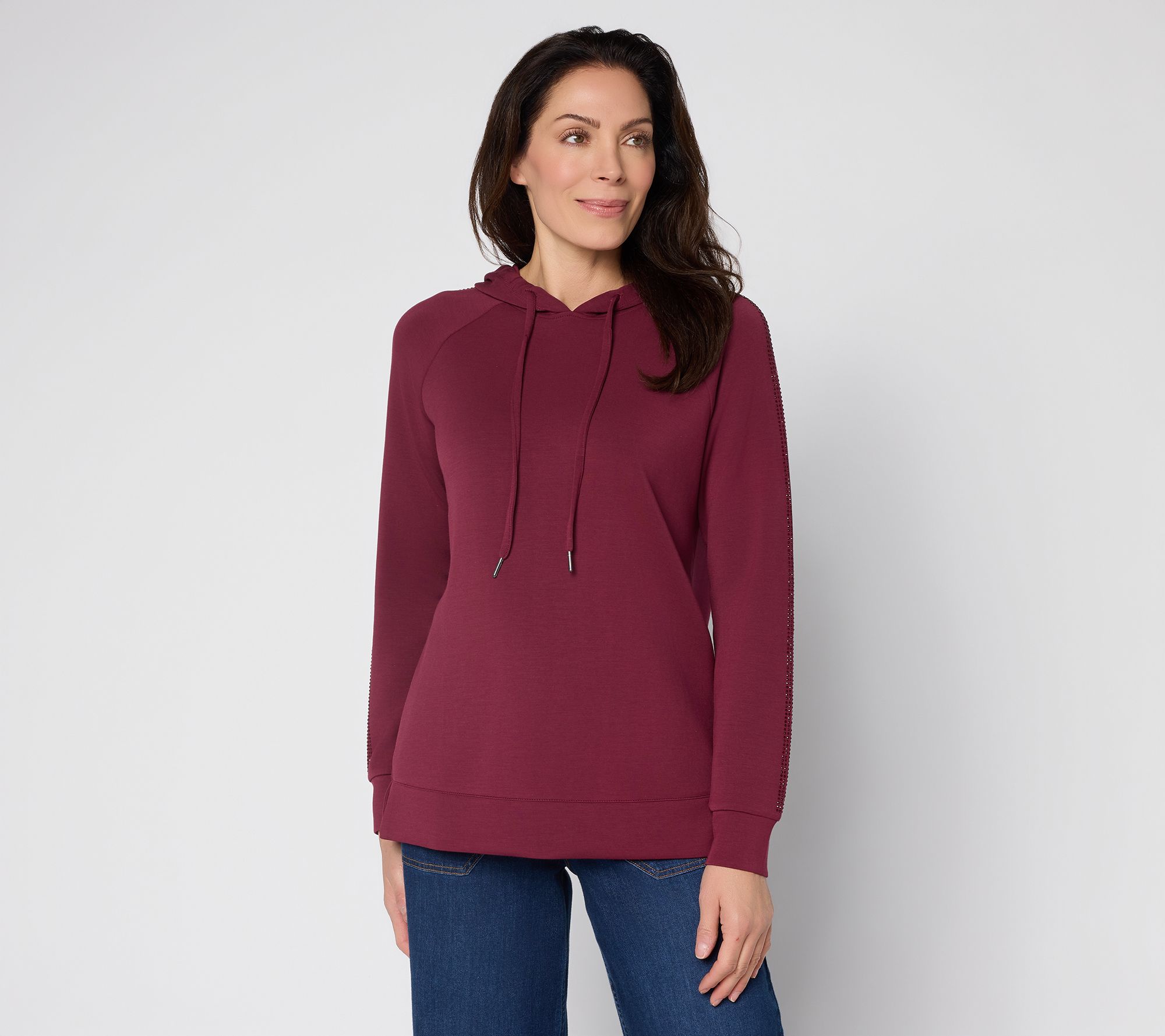 Belle by Kim Gravel ScubaLuxe Sparkle & Shine Hoodie