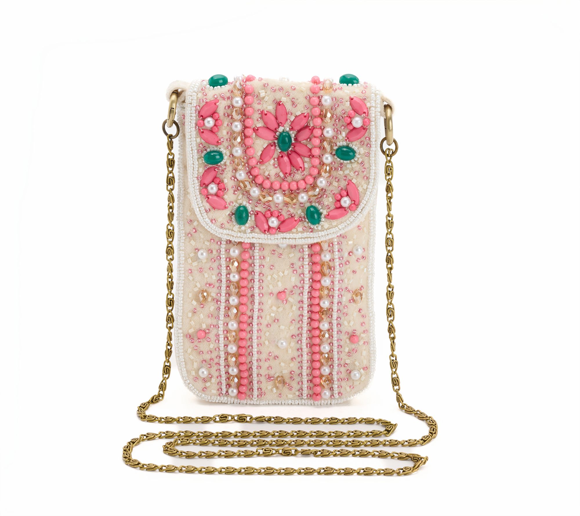 America & Beyond Embellished Mobile Phone Bag
