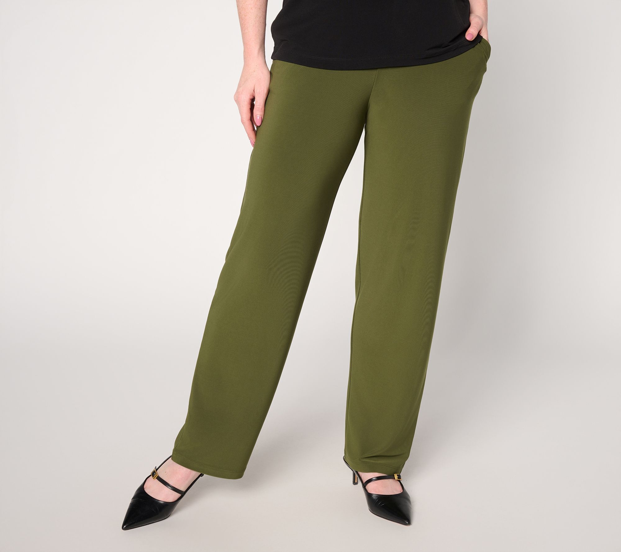 Susan Graver LK Luxe Straight Leg Pants