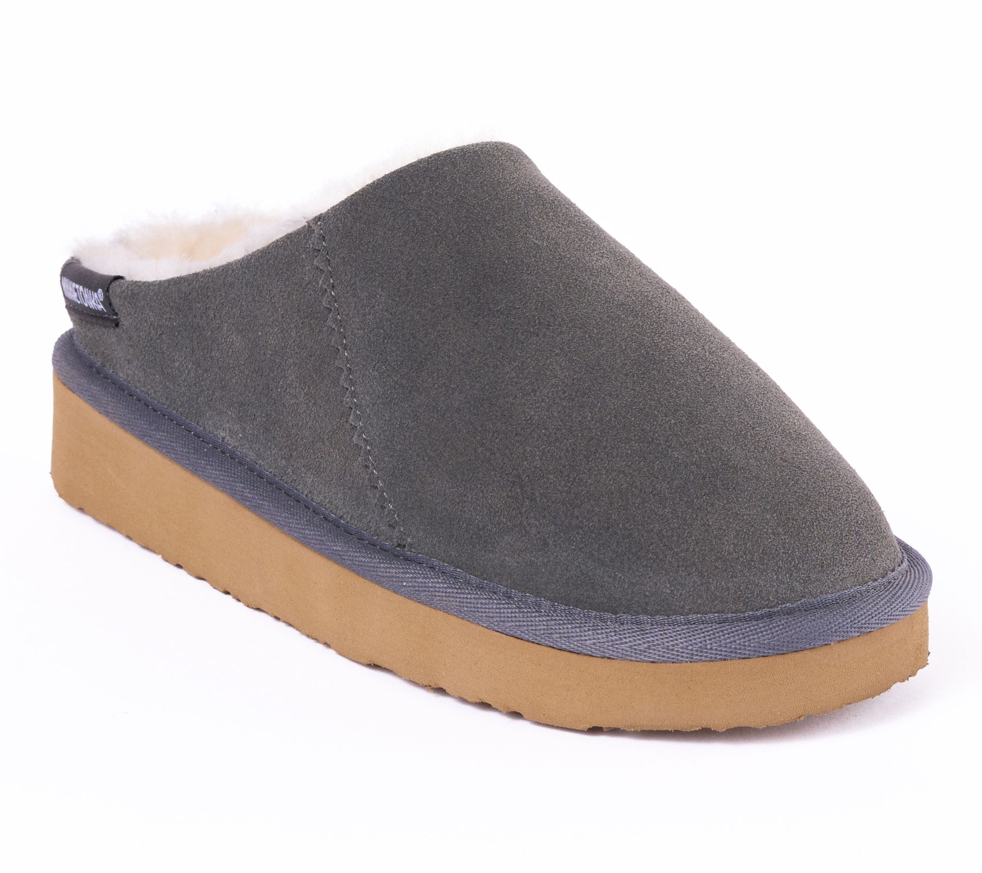 Minnetonka Women's Coze Around Clog Suede Slippers